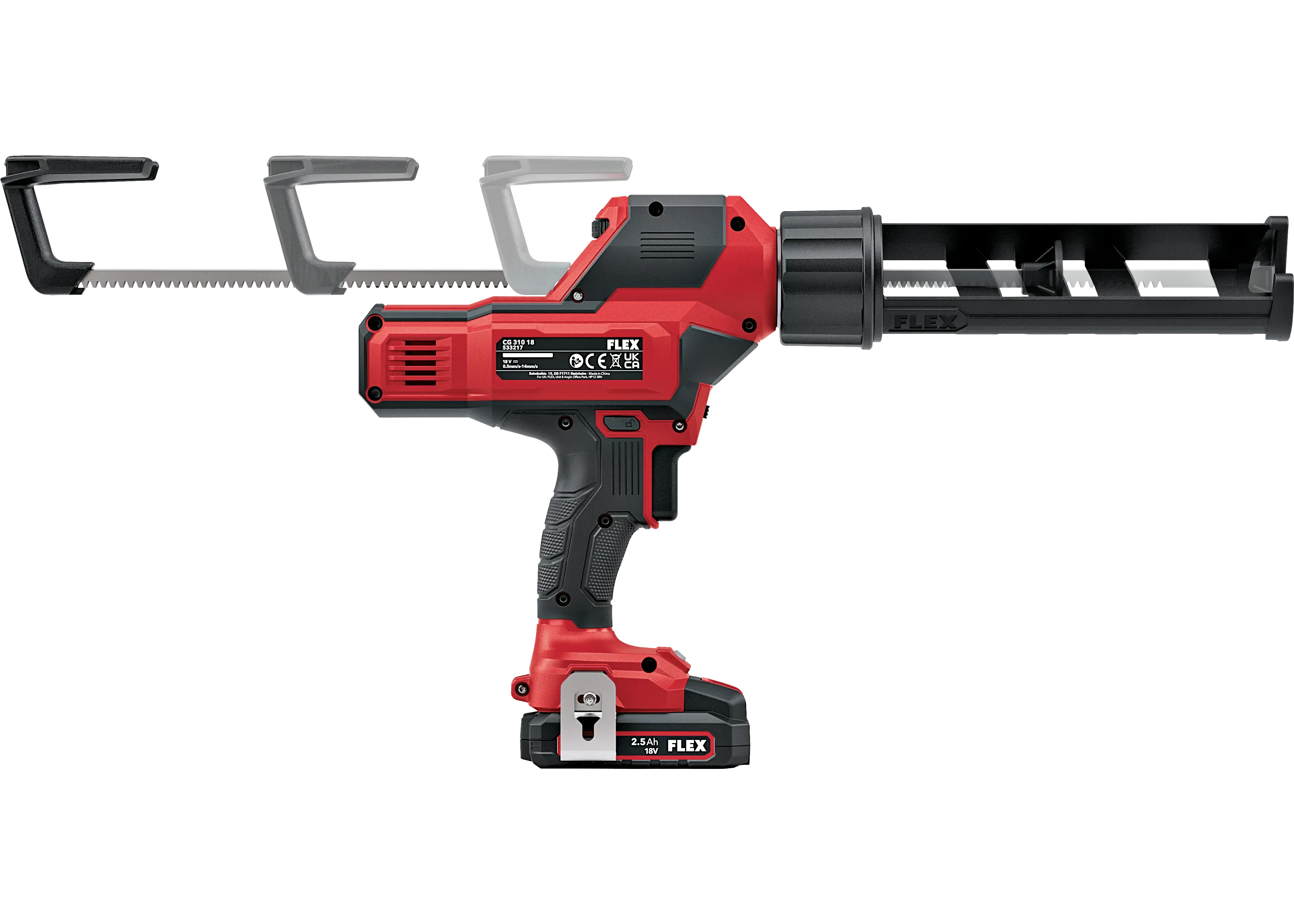 FLEX CG 310 18 C, Aku vytlačovací pistole na kartuše 18 V