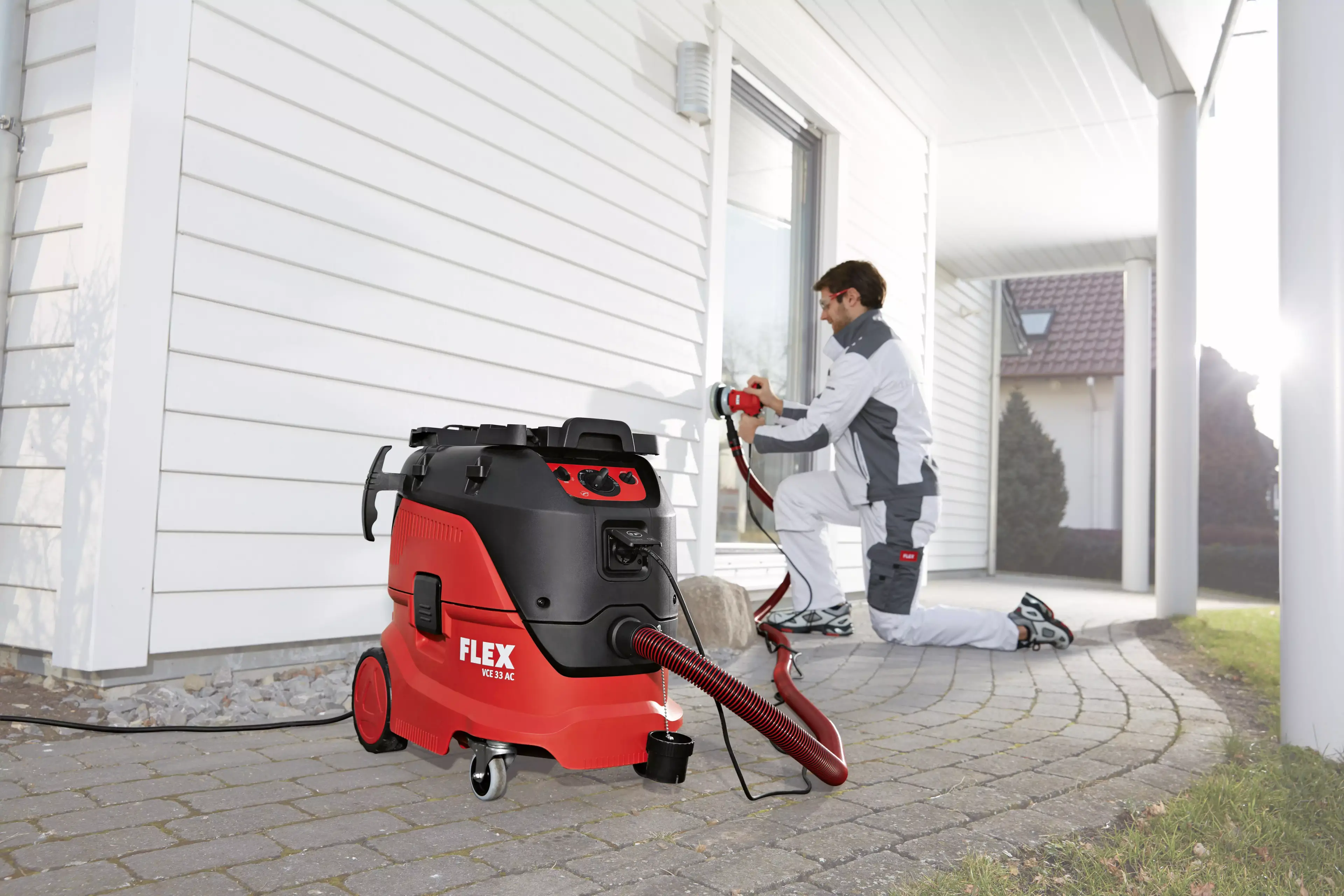 FLEX VCE 33 M AC-Set, Bezpečnostní vysavač s automatickým čištěním filtru, 30 l, třída M + filtrační sáčky