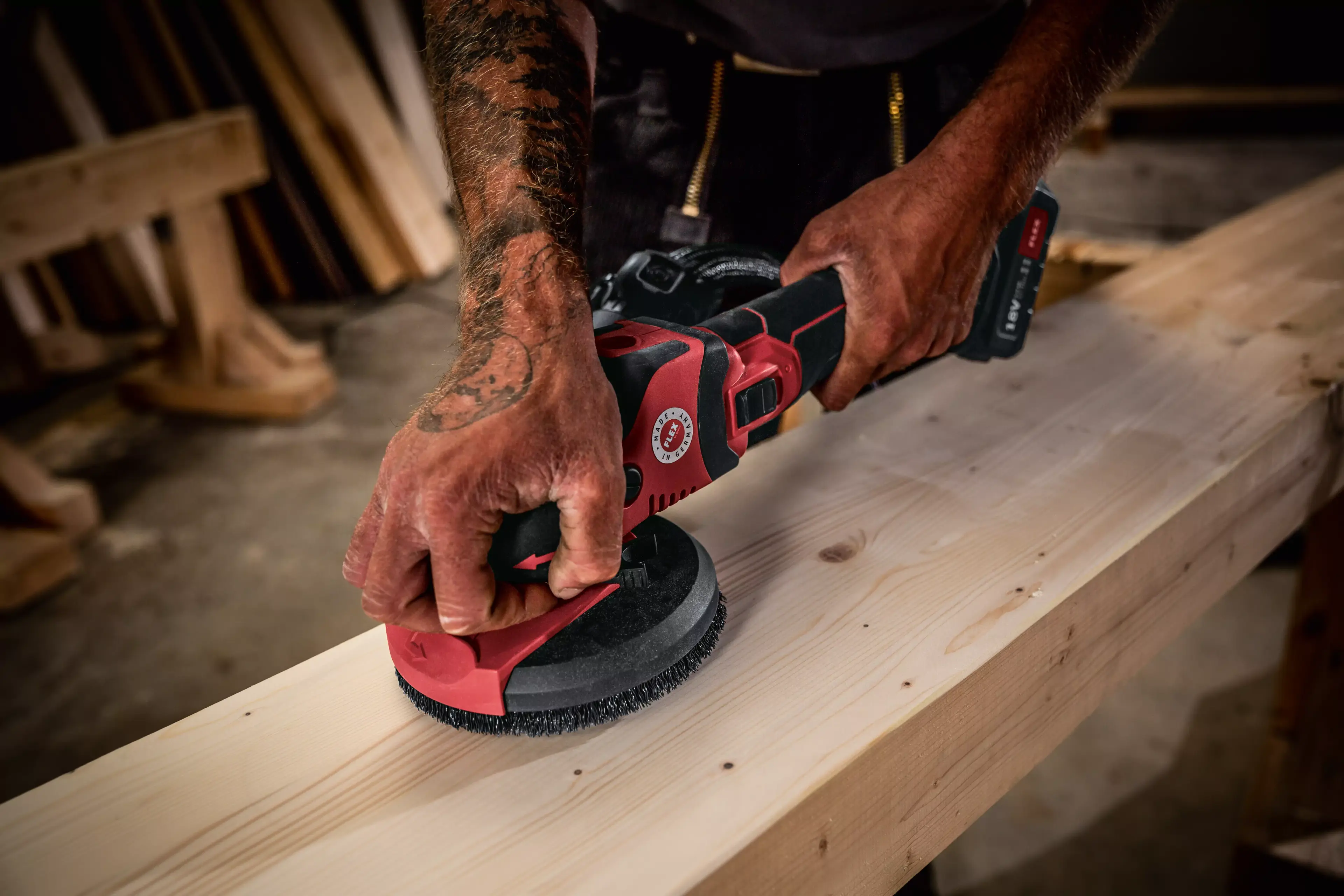 FLEX SE 125 18.0-EC, Aku-SUPRAFLEX 18,0 V, speciální bruska na broušení lakovaných povrchů, dřeva, kamene a kovů