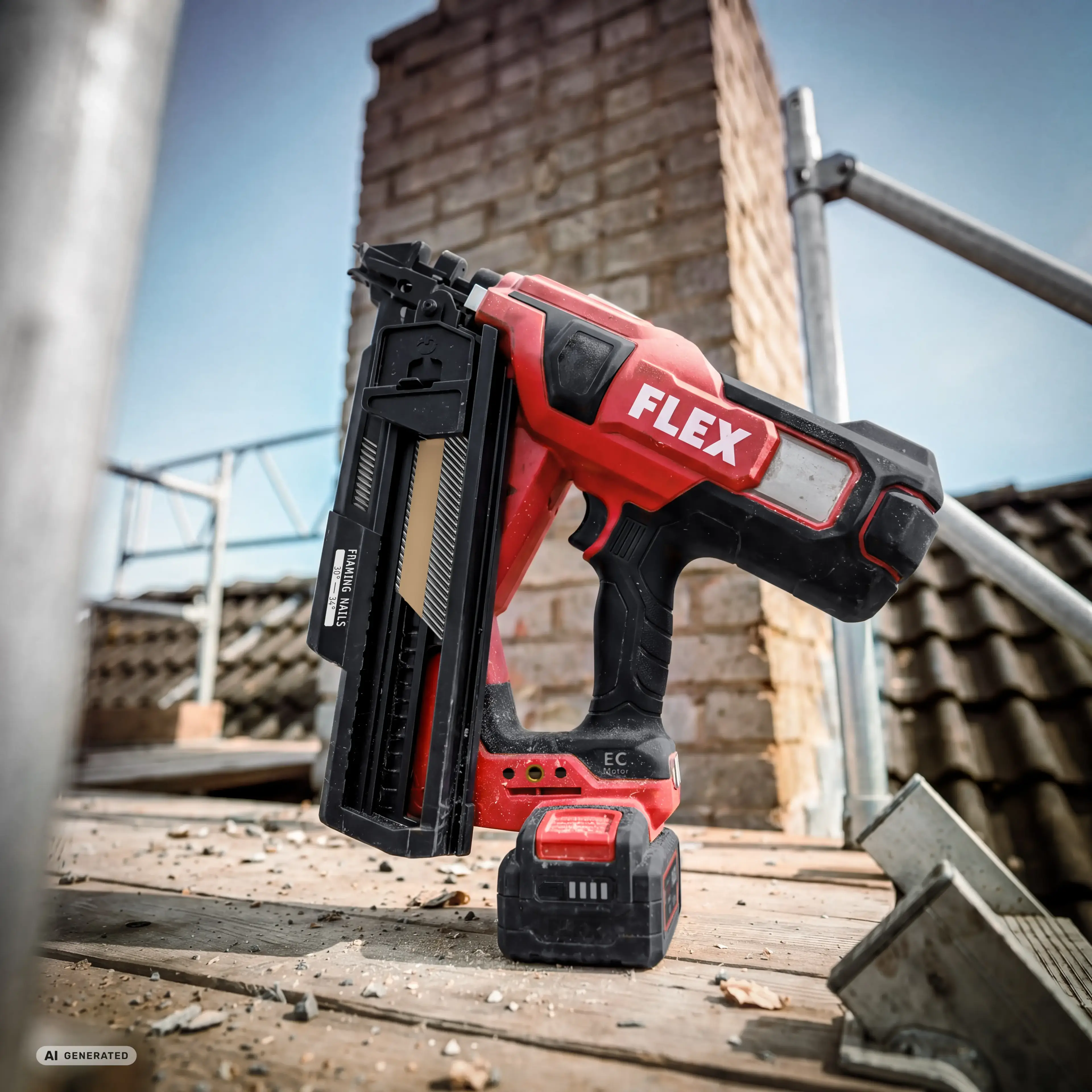FLEX NF 50-90 18-EC – aku hřebíkovačka 18 V pro hřebíky 50–90 mm v kufru L-BOXX