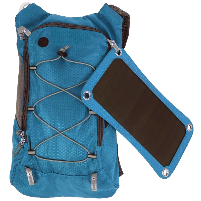 Turistický batoh s 8l nádrží na vodu a solárním panelem 7W