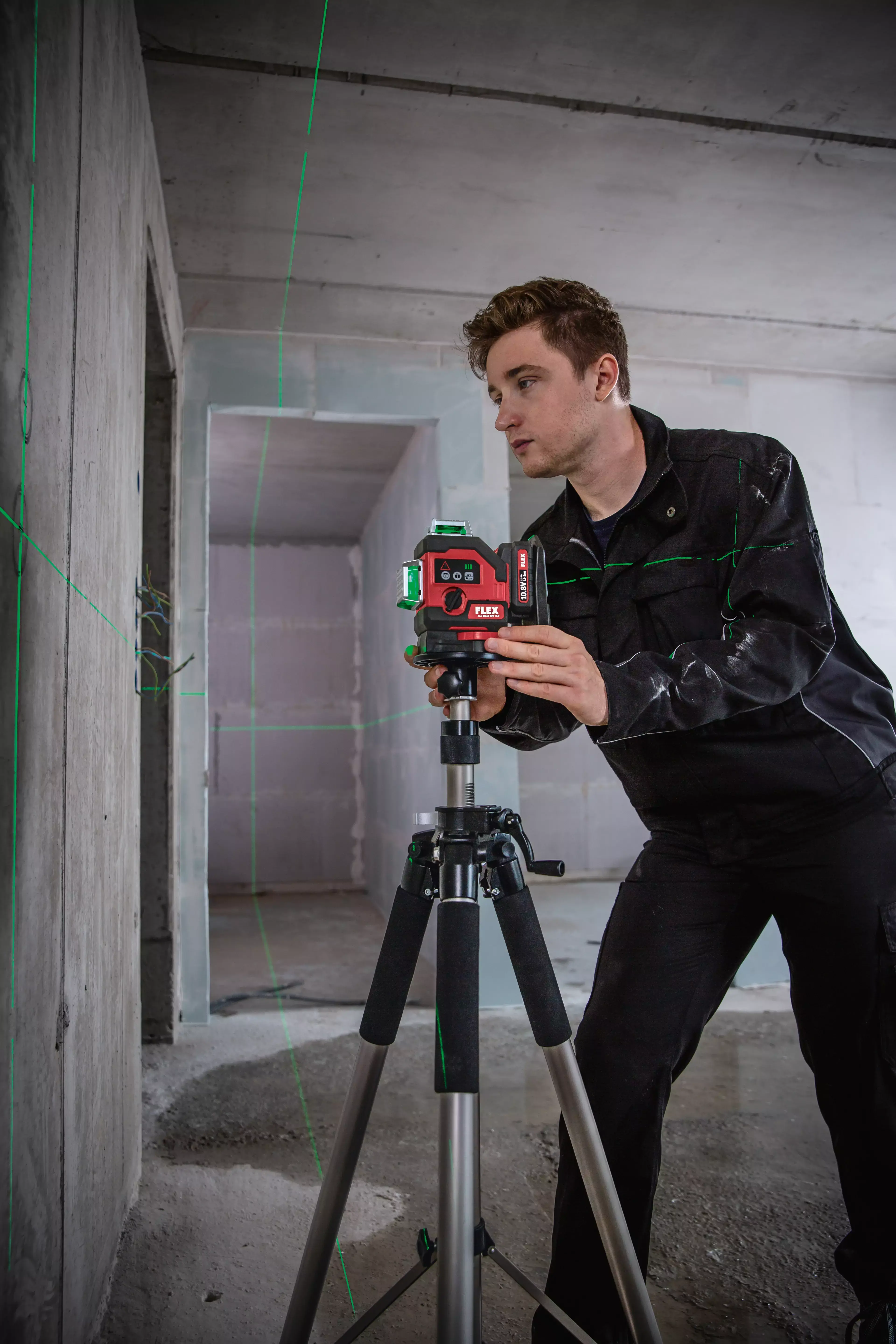 FLEX ALC 3/360-G/R 10.8 Set aku čárový laser 360°