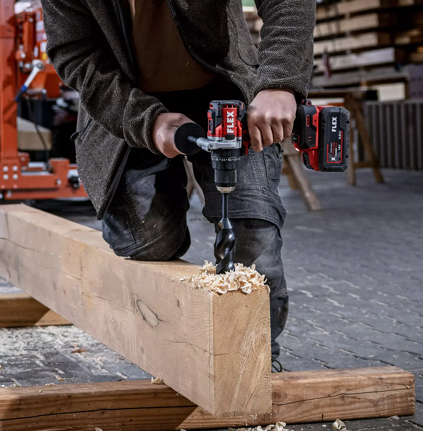 FLEX PD 2G 18.0-EC-HD/5.0 Set, aku-vrtačka 158Nm s příklepem a funkcí turbo 18,0 V