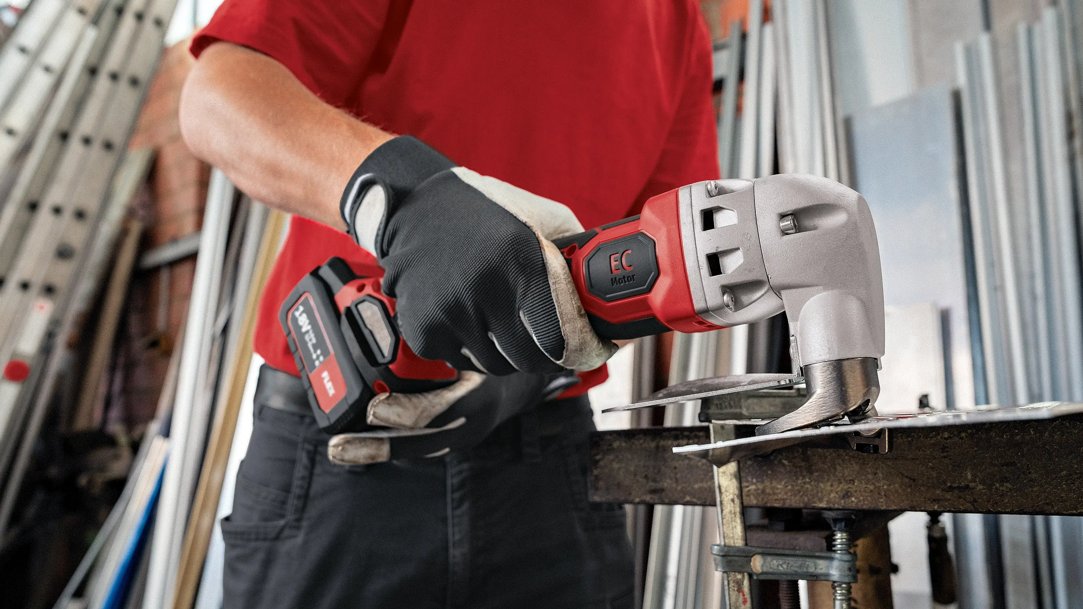 FLEX SHE 16 18.0-EC C Aku nůžky na kov / plech 18 V