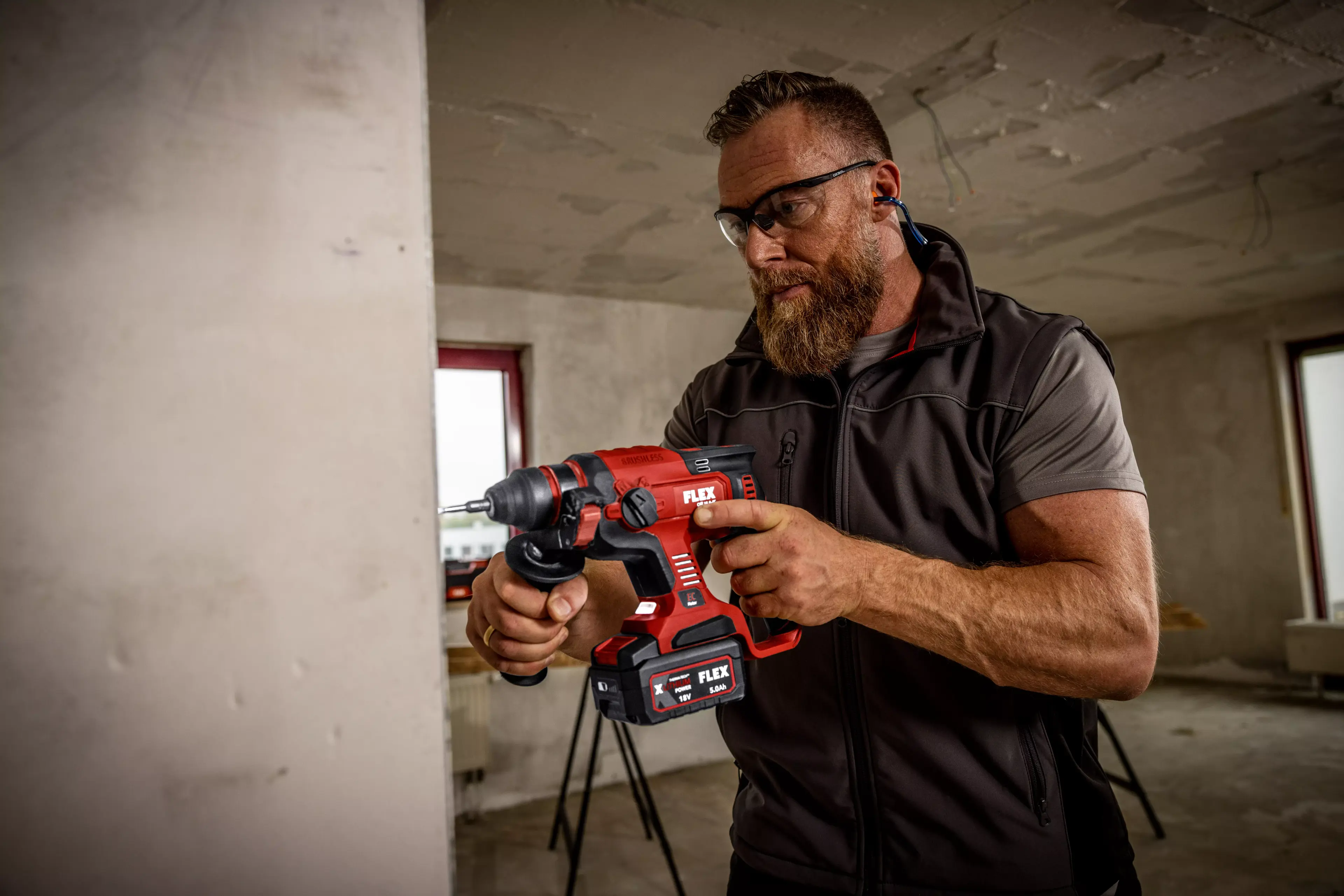 Flex CHE 18.0-EC C Kombinované aku vrtací kladivo 18,0 V