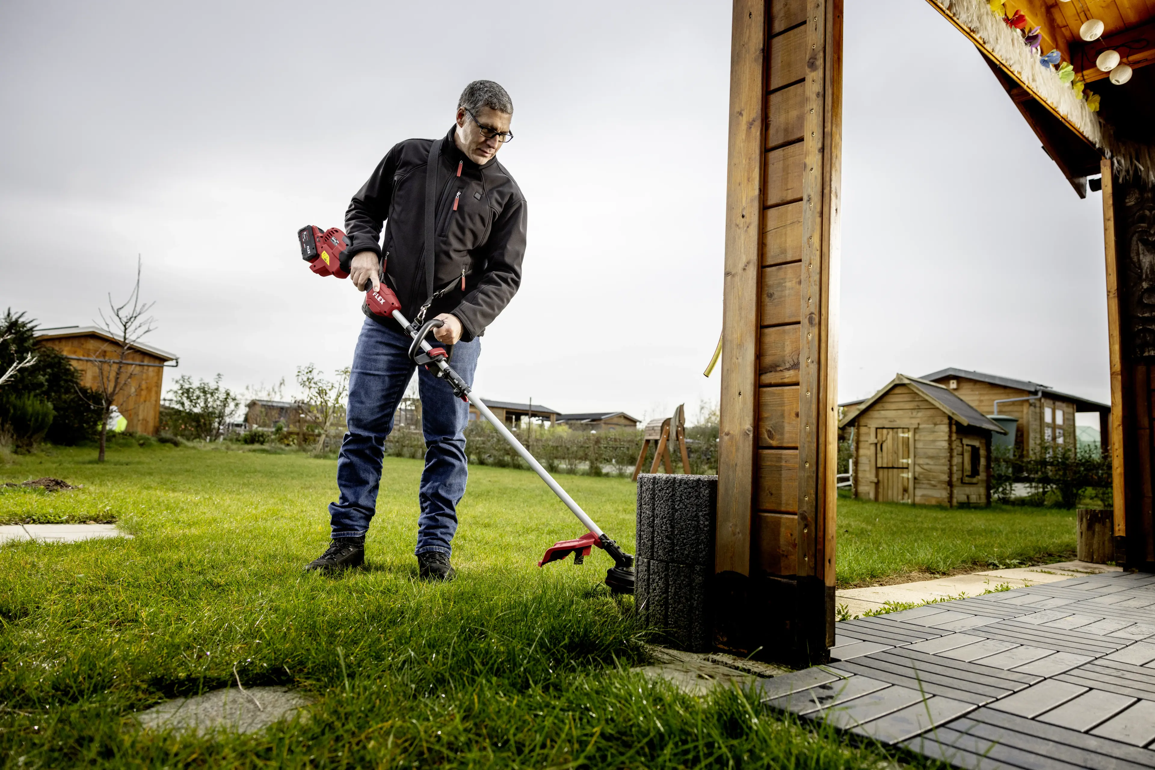 FLEX PACK Akční Sada Nářadí č.04, Řetězová pila + Nůžky na živý plot + Strunová sekačka