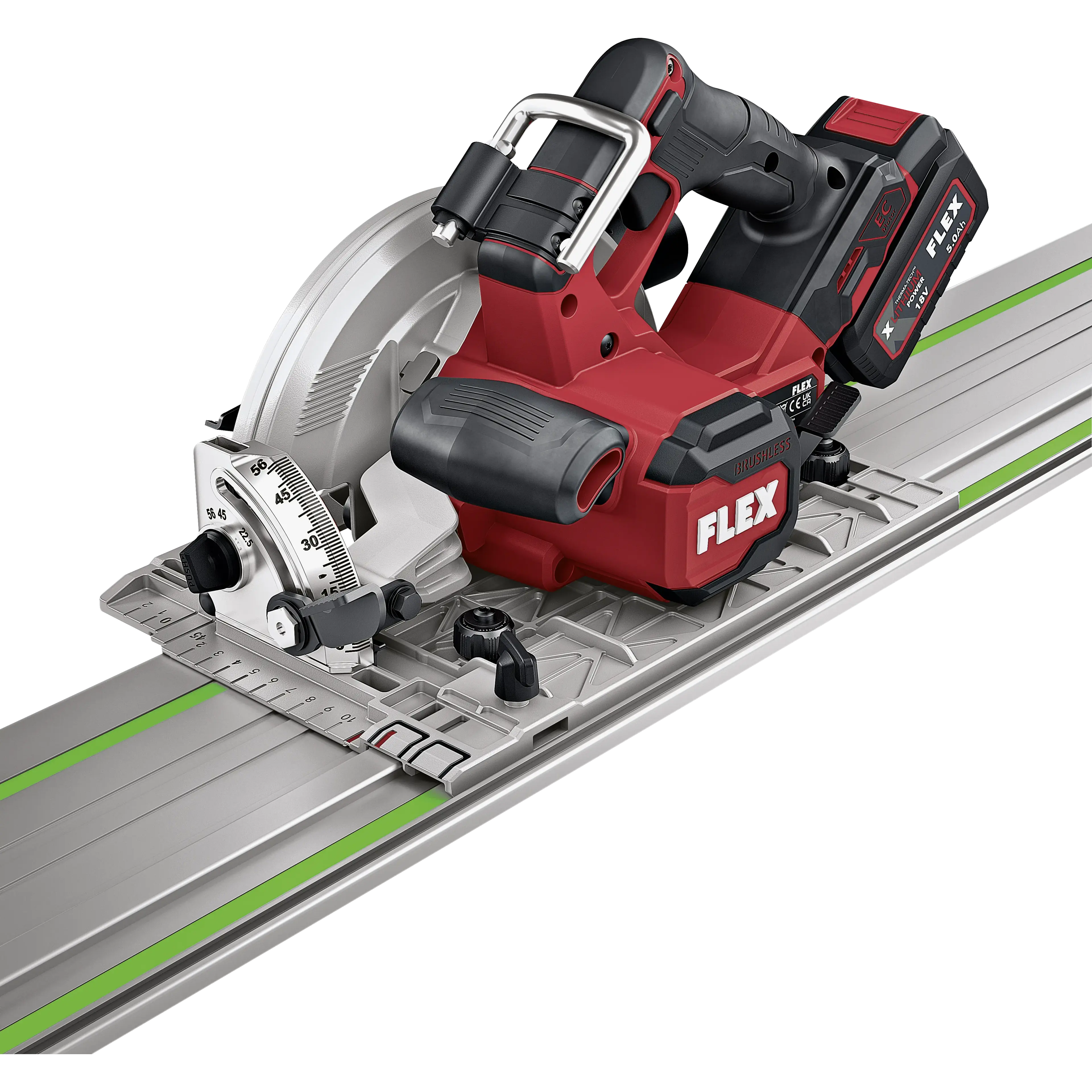 FLEX CS 68 18-EC C, Aku okružní pila 68mm se zápustným krytem 18 V