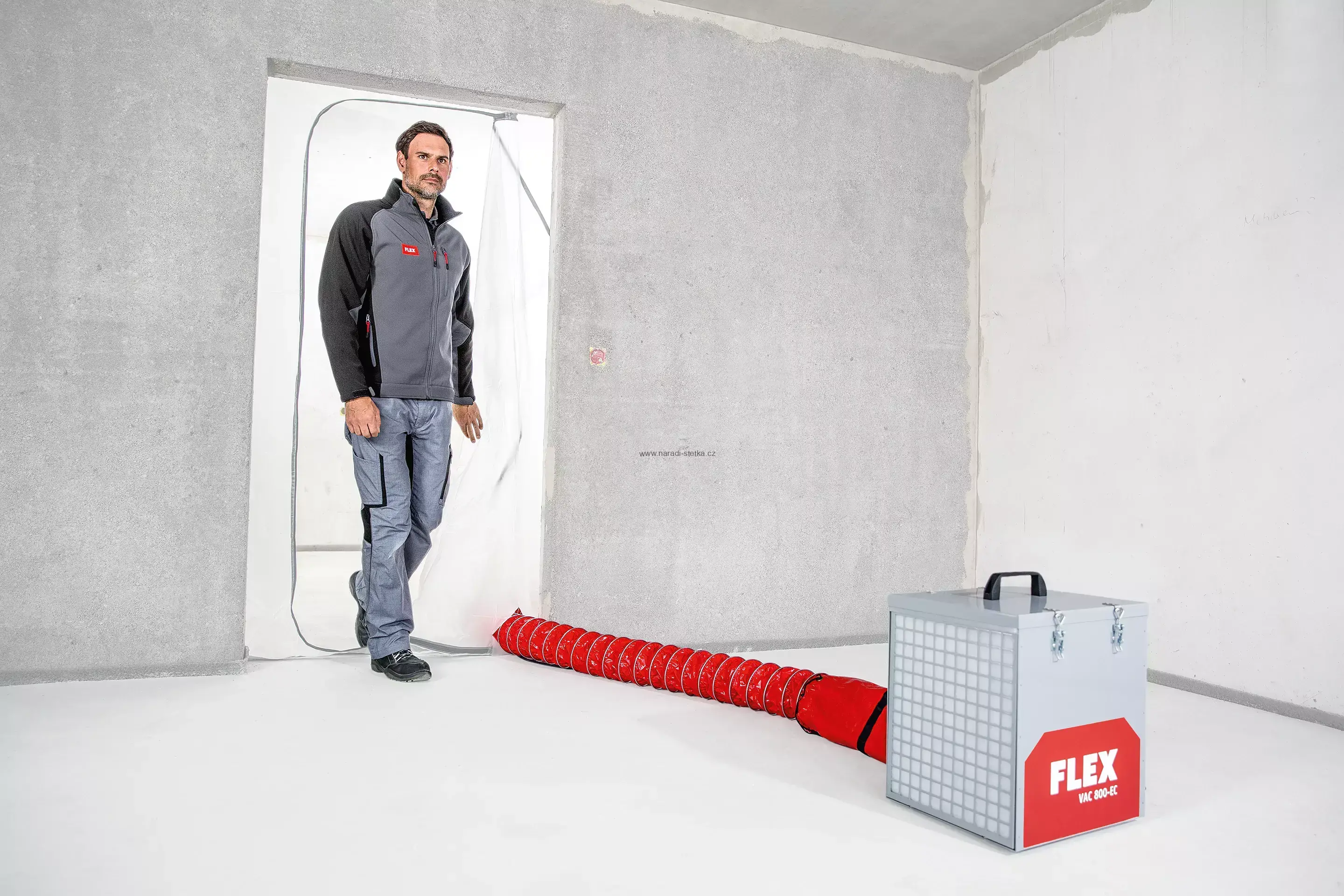 FLEX VAC 800-EC Air Protect 14 Set Stavební čistička vzduchu s filtrací HEPA 14
