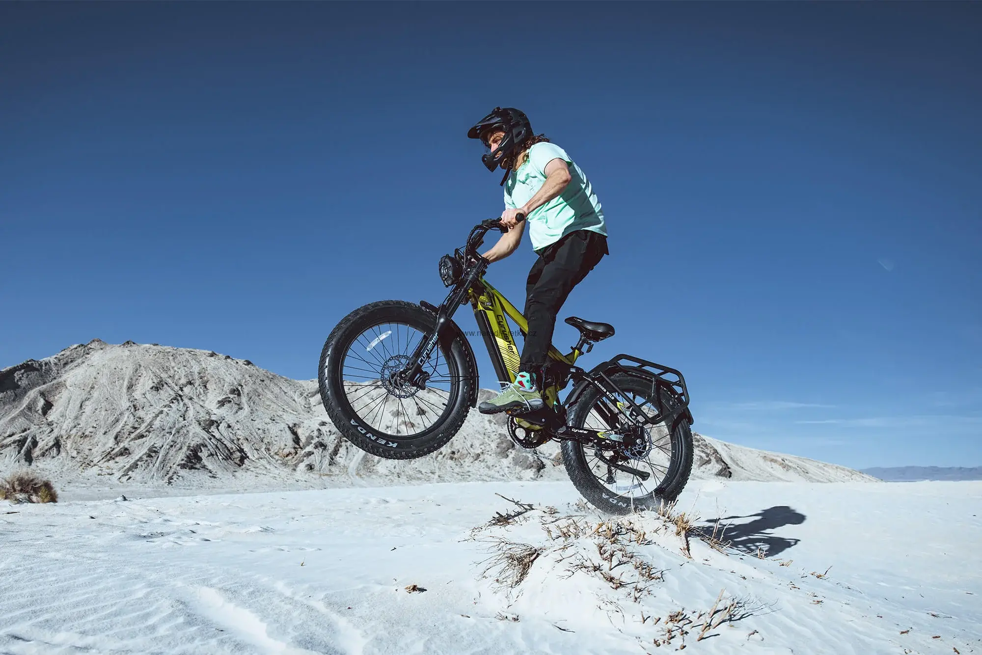 Cyrusher Ranger 2.0 celoodpružené horské elektrokolo Fatbike pro všechny terény černé