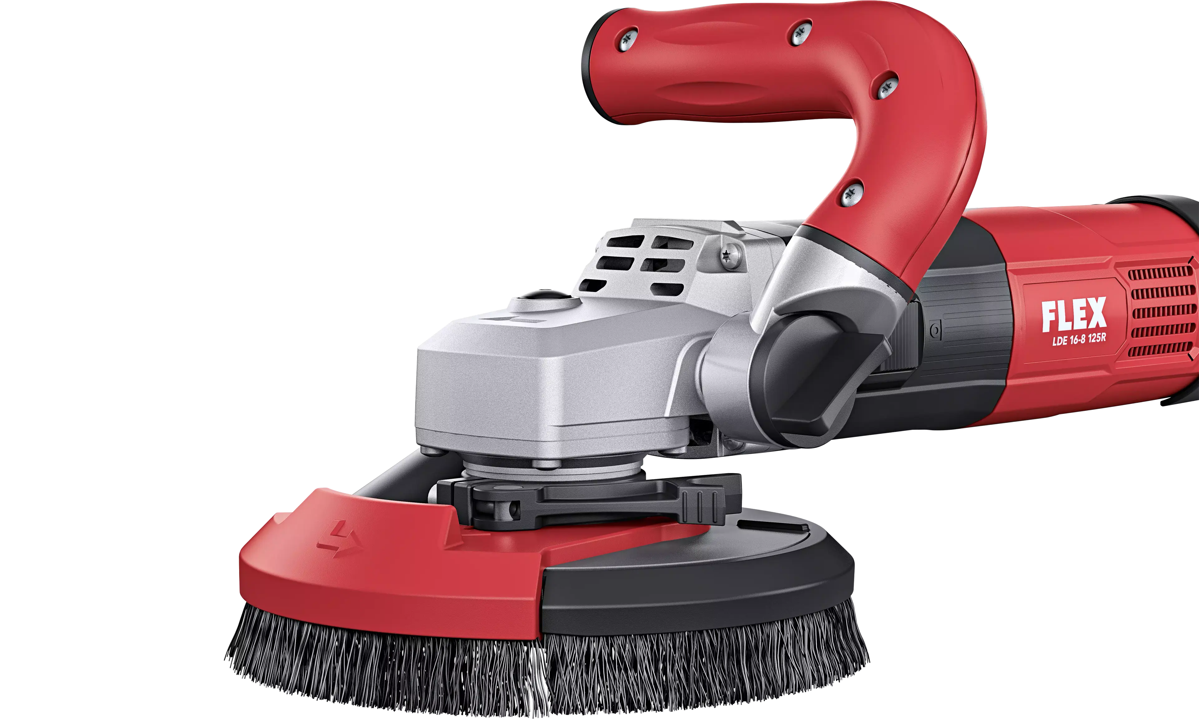 FLEX LD 16-8 125 R, Kit E-Jet, Kompaktní sanační bruska pro bezprašné práce až do rohů, 125 mm