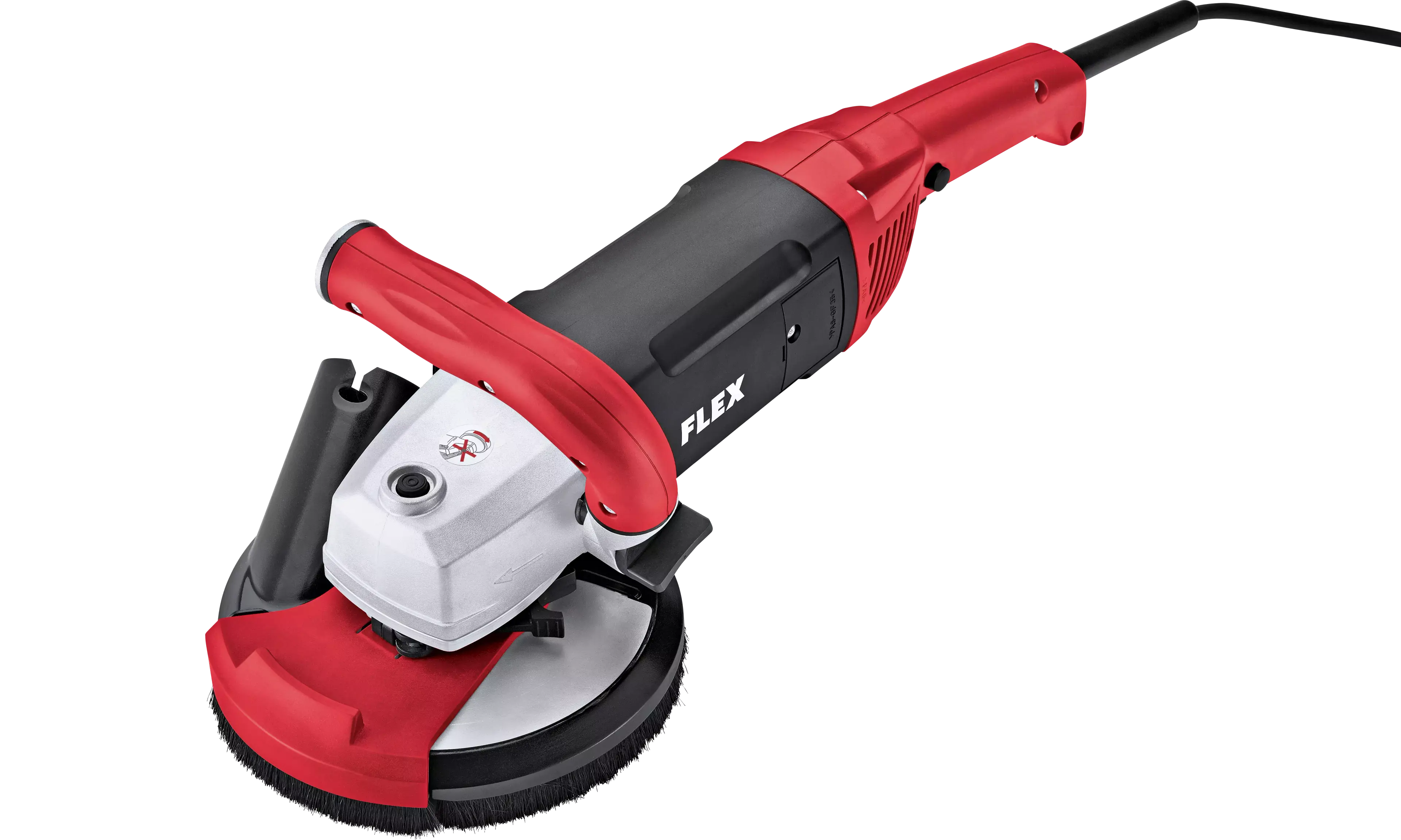 FLEX  LD 18-7 150 R, Kit E-Jet, Silná sanační bruska s výkonem 1750 W pro broušení až do rohů, 150 mm