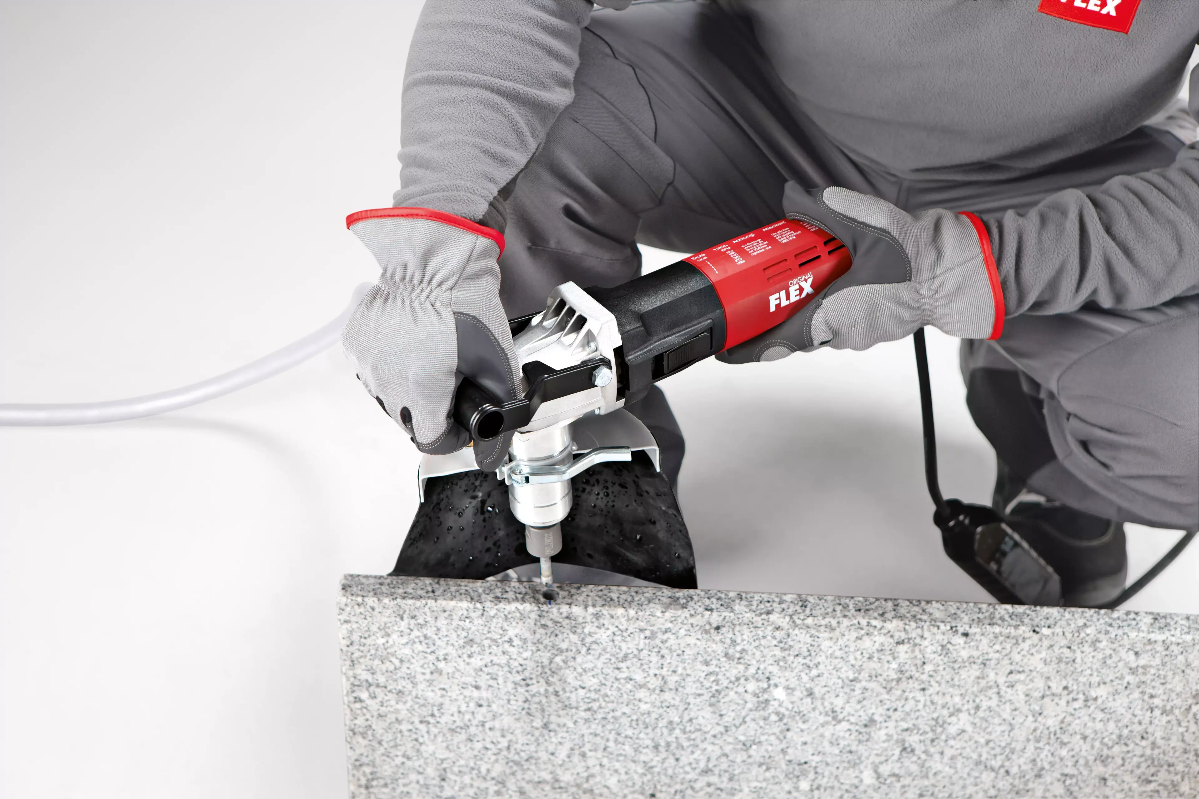 FLEX BHW 1549 VR, Vrtačka pro slepé díry s integrovaným přívodem vody, s PRCD ochranným spínačem