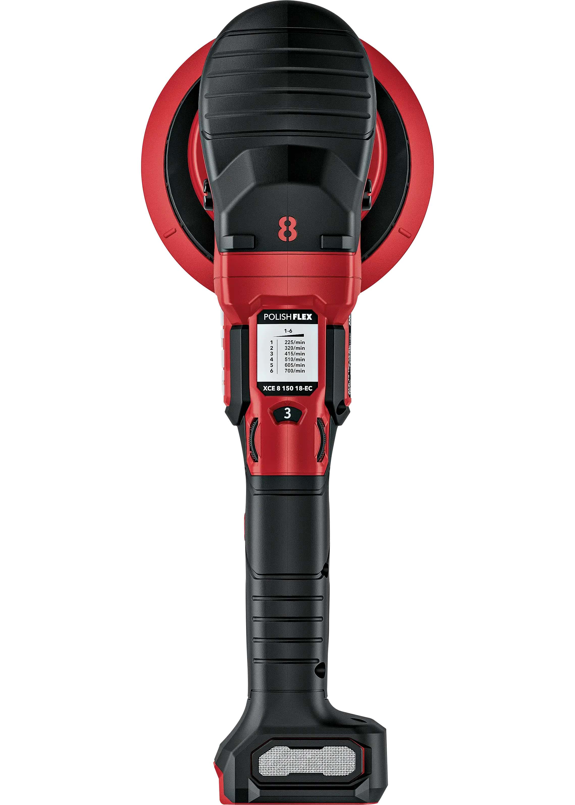 FLEX XCE 2 8 150 18-EC C, Akumulátorová excentrická leštička s permanentní rotací 18 V