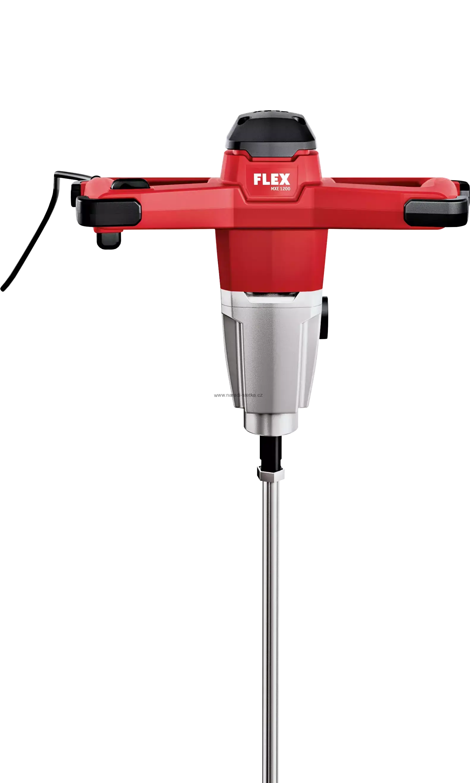 FLEX MXE 1200 + WR2 140, 1200 Wattů 1-rychlostní míchadlo s 3-stupňovým regulátorem otáček