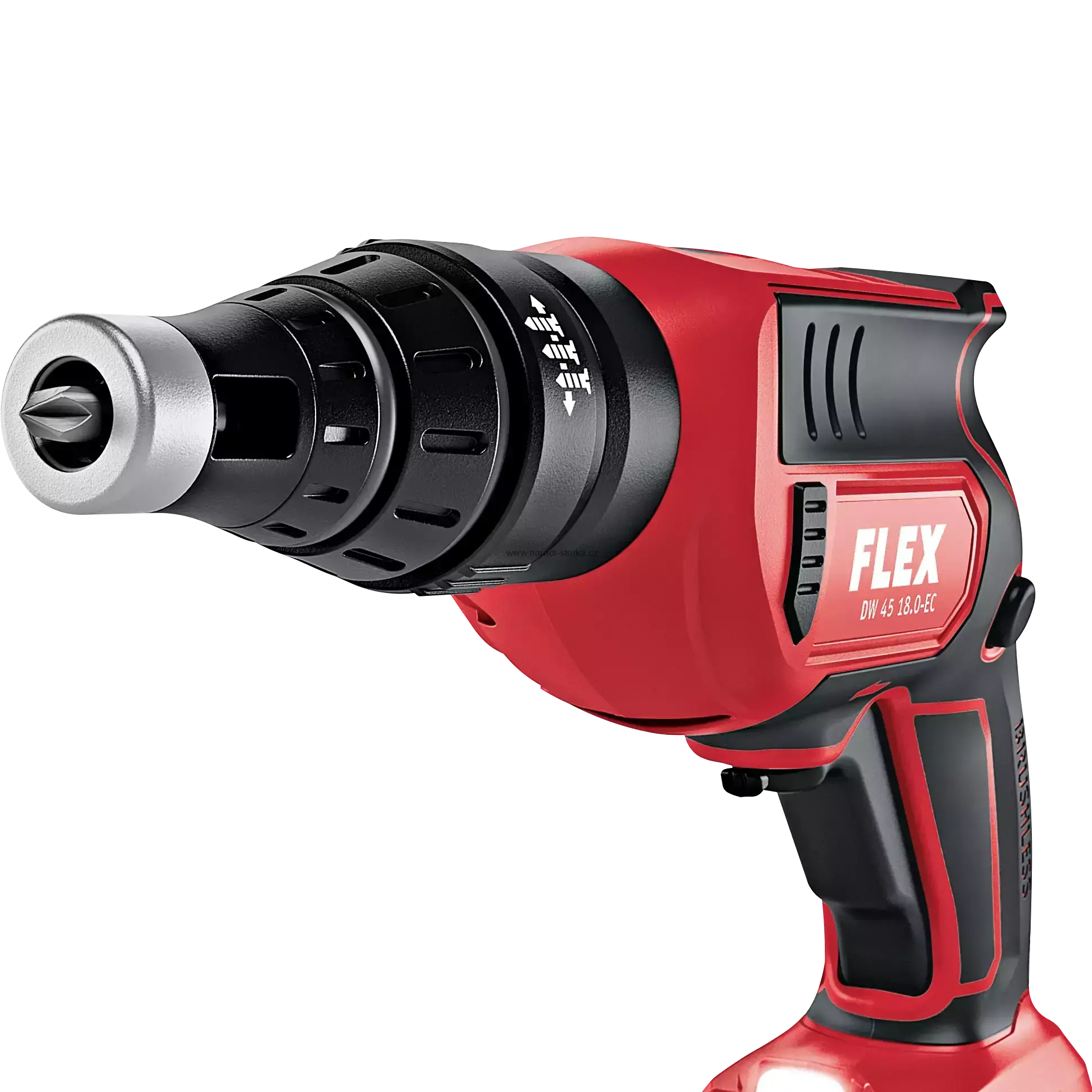 FLEX DW 45 18.0-EC M/2.5 Set, Aku šroubovák na sádrokarton 18,0 V se zásobníkem na páskované šrouby