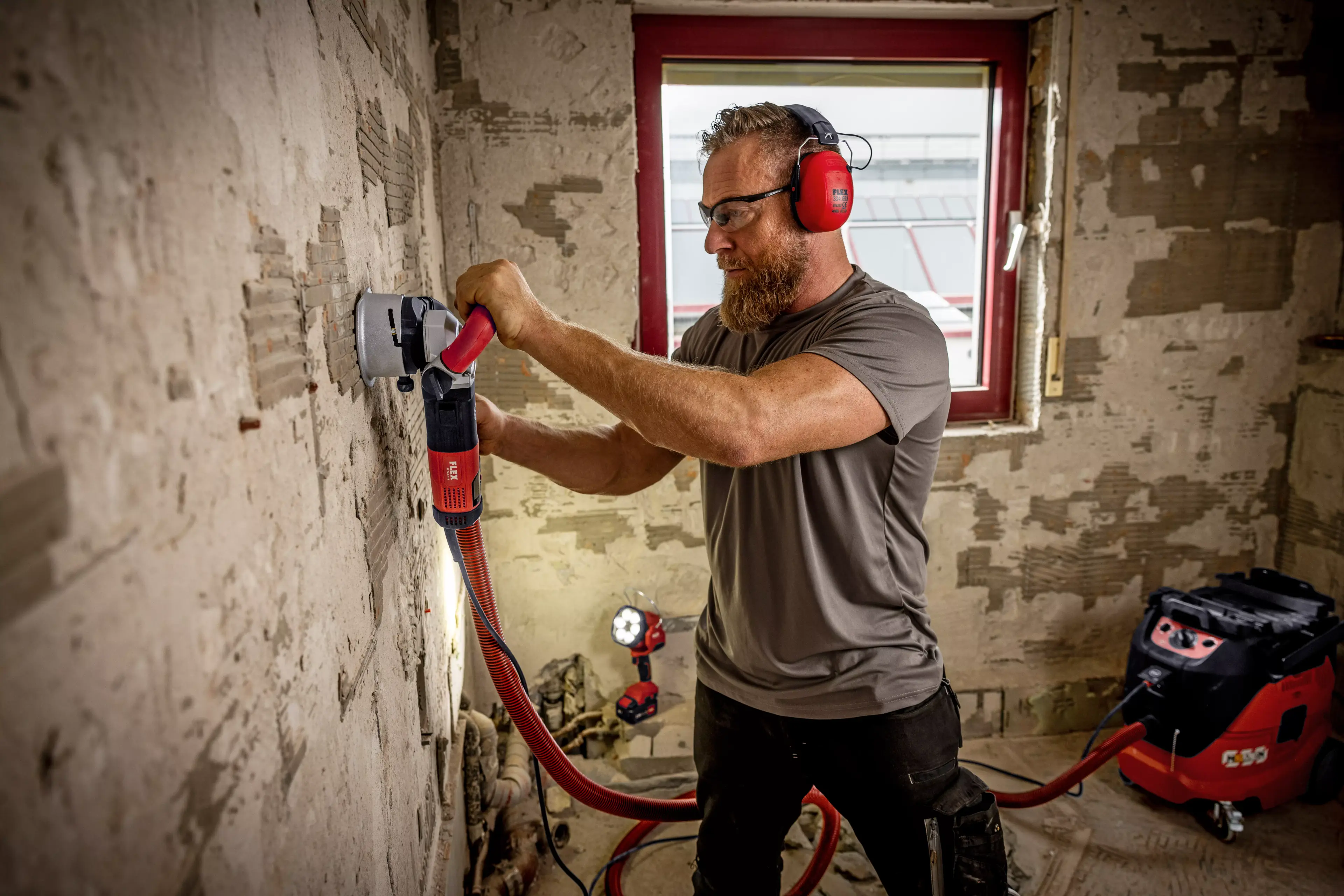 FLEX RE 16-5 115 sada frézovací hlava špice + Turbo-Jet II, RETECFLEX, univerzální stroj pro renovaci a modernizaci