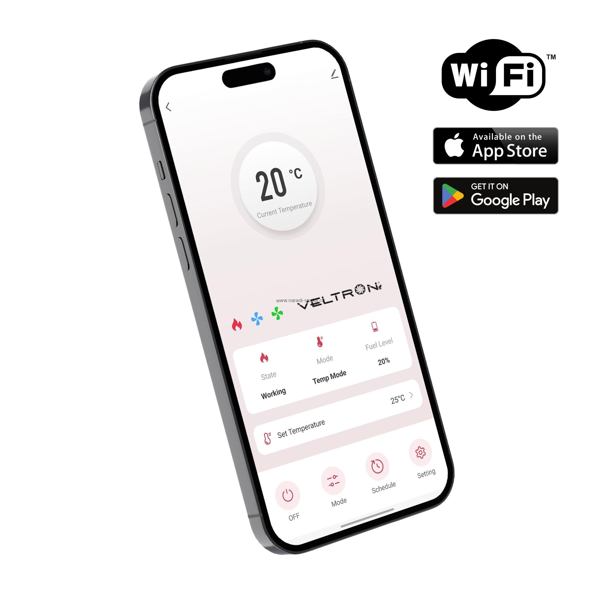 Infračervené naftové topidlo Veltron / Hipers DHOE-350F 40,7kW s WIFI