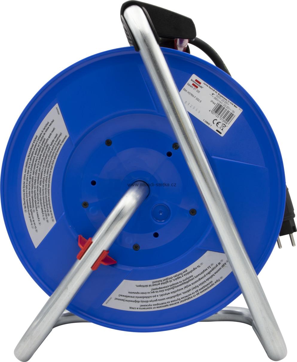 Brennenstuhl Garant ST 320 Kabelový buben 50m Garant Bretec IP44, 4x zásuvka 230V/16A, 2.5 černý