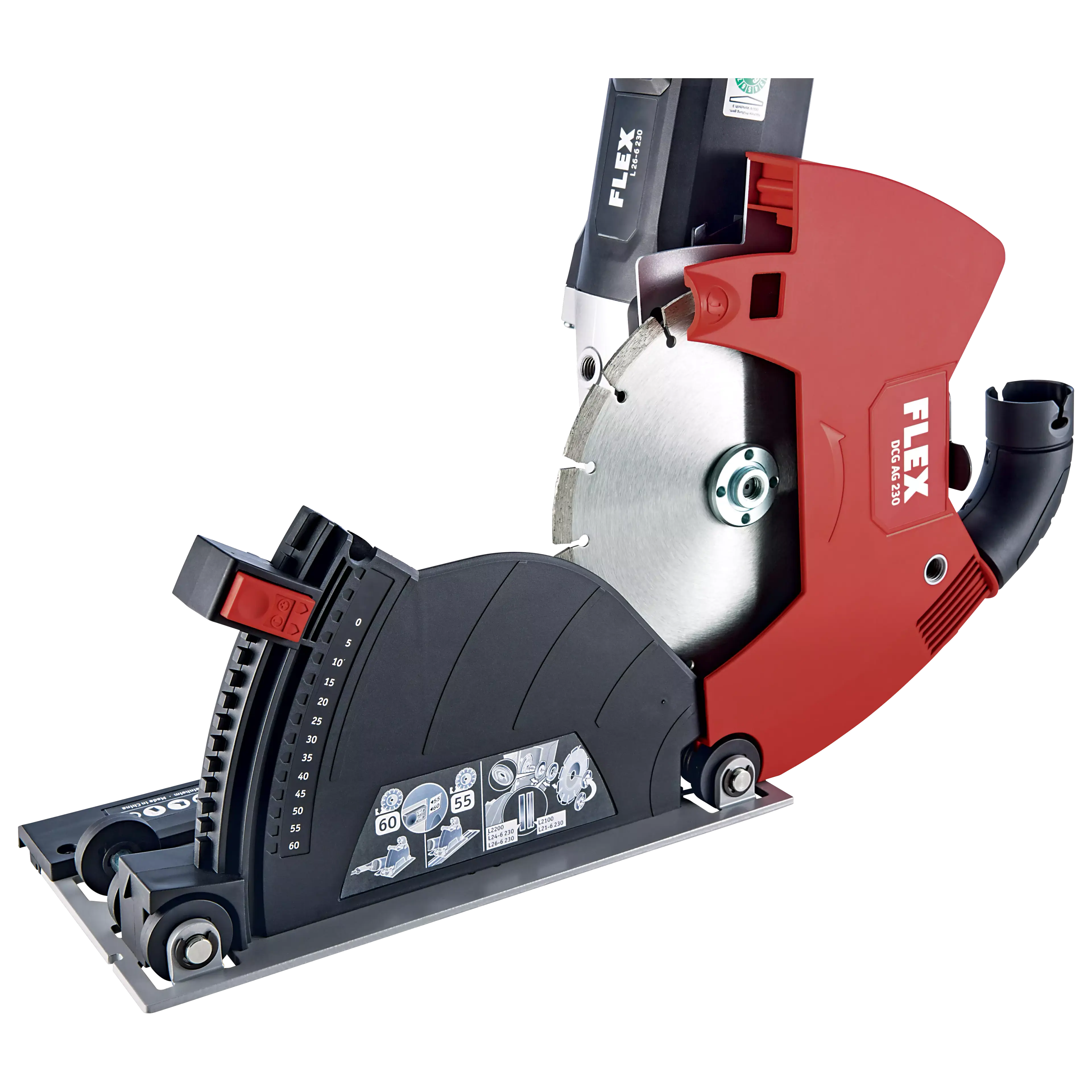 FLEX DCG AG 230, Řezací odsávací kryt pro velké úhlové brusky 230 mm