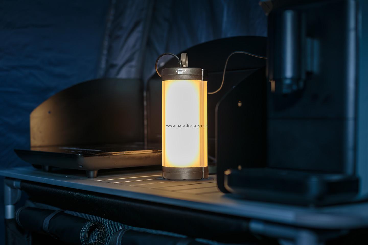 Brennenstuhl LED závěsné světlo VL 500 závěsné a stojací svítidlo, 550 lm, stmívatelné, IP54, úrovně barevné teploty 2700K-6500K, 5m kabel USB C