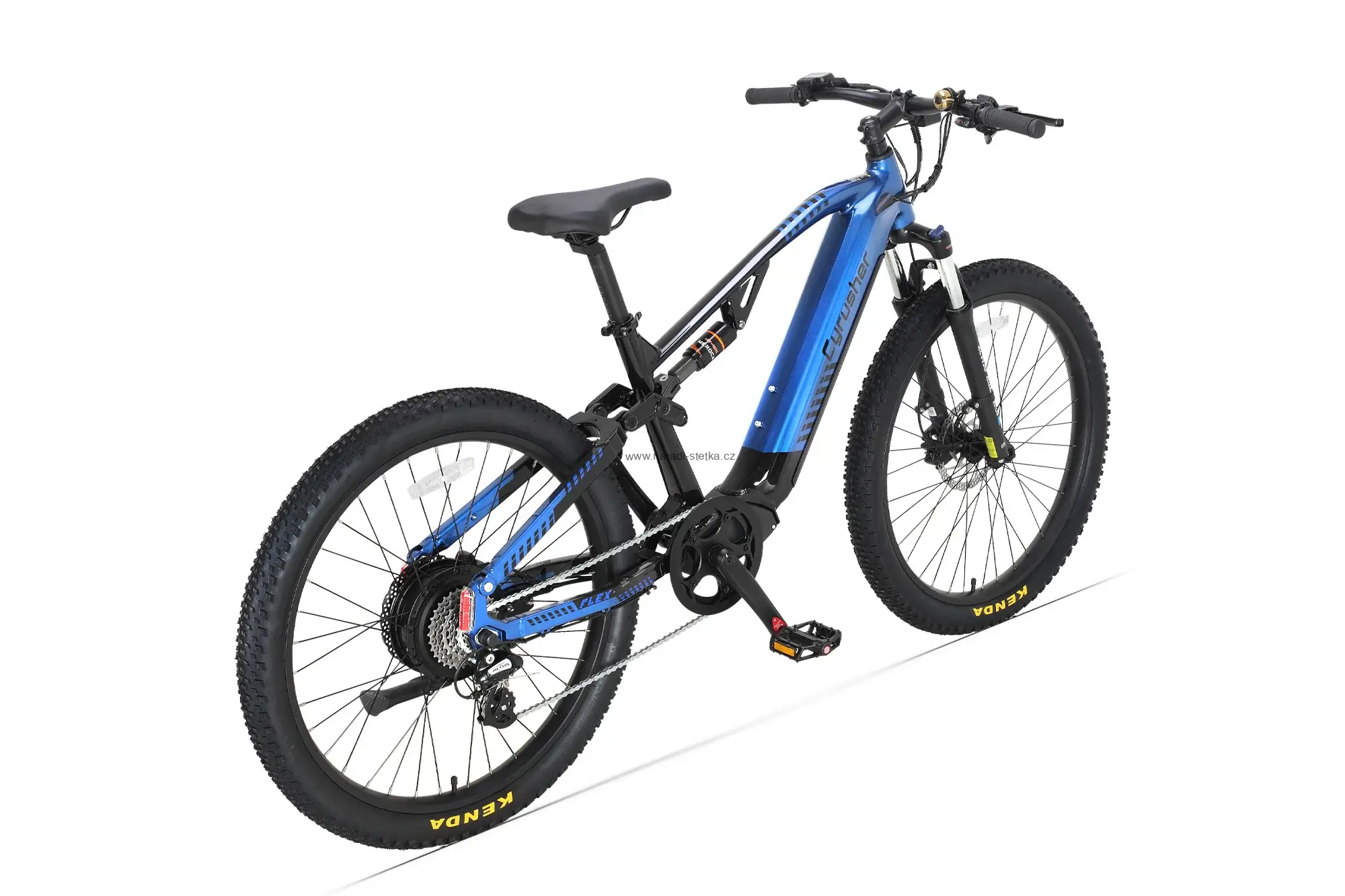Cyrusher Flex celoodpružené horské elektrokolo modré