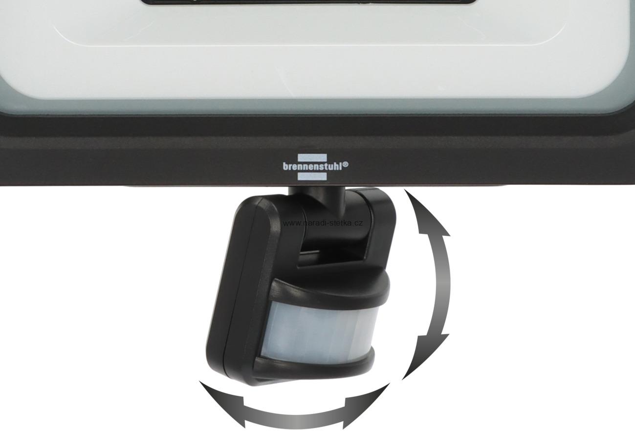 Brennenstuhl LED reflektor JARO 11060 P (LED reflektor pro montáž na stěnu, venkovní IP65, 80W, 9200lm, 6500K, s detektorem pohybu)