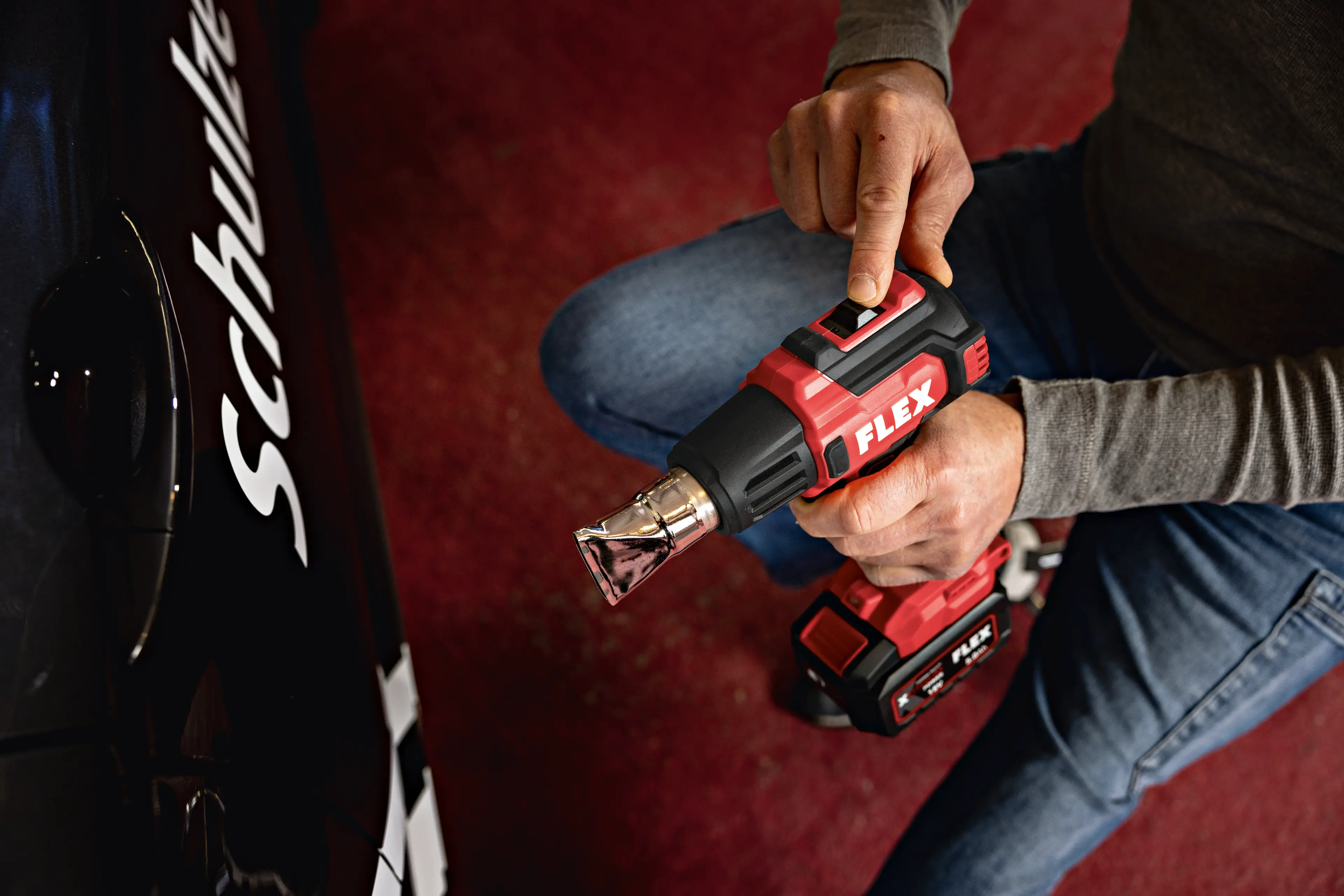 FLEX HG 530 18, Akumulátorová horkovzdušná pistole 18 V