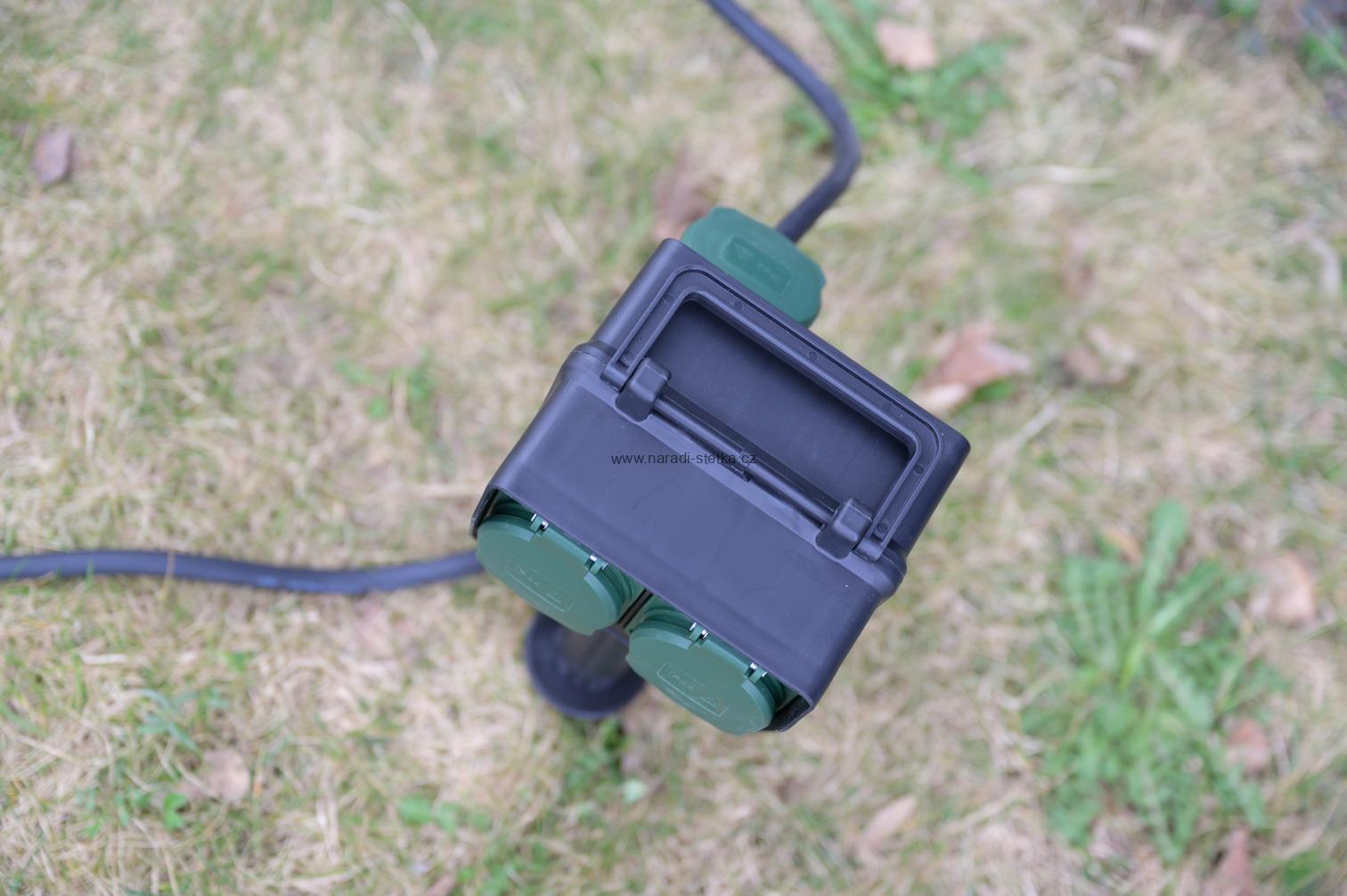 Brennenstuhl zahradní zásuvka se zemním bodcem IP44, 4x230V, 10m