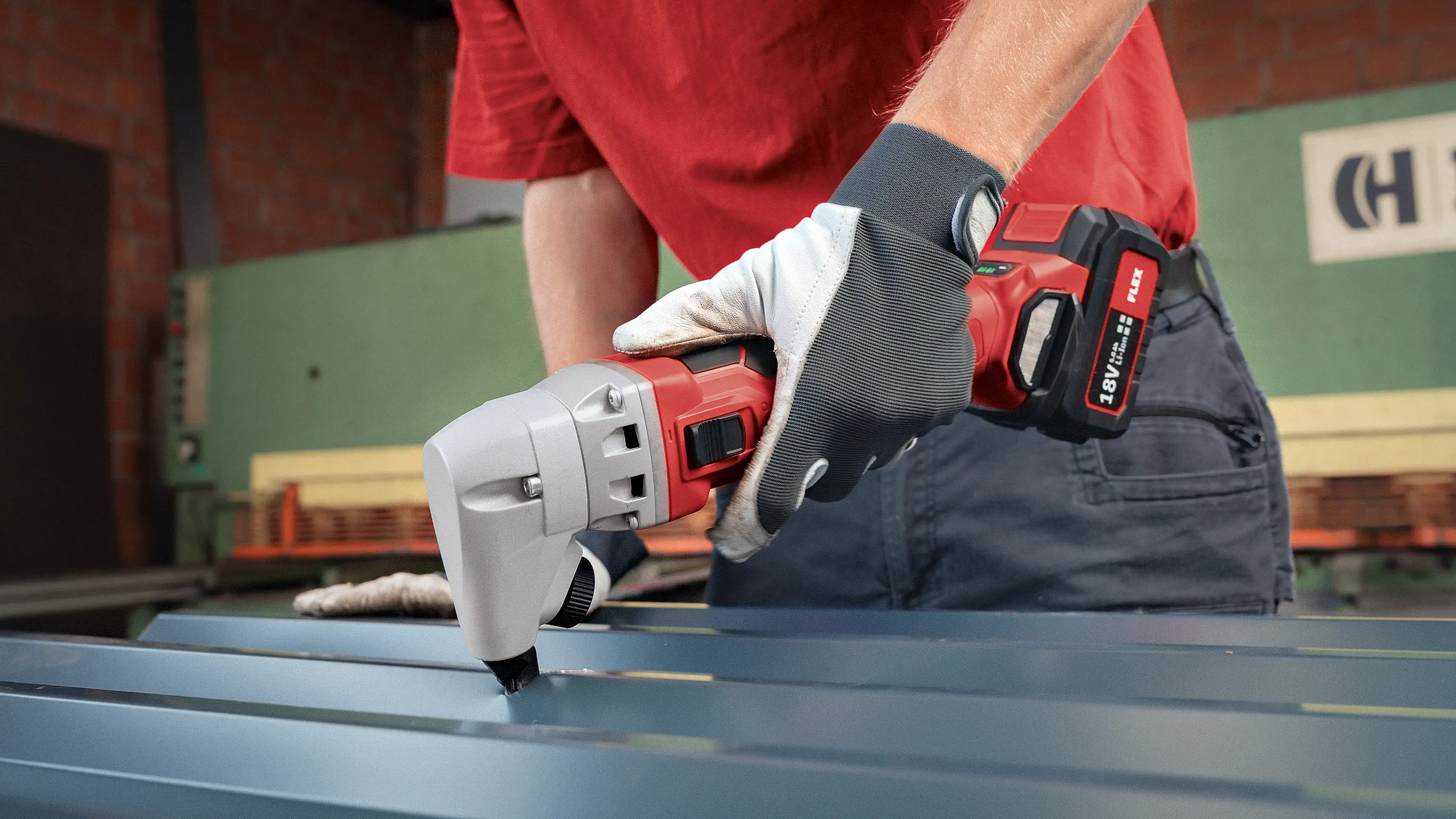 FLEX KNE 16 18.0-EC C, Akumulátorový prostřihovač 18 V