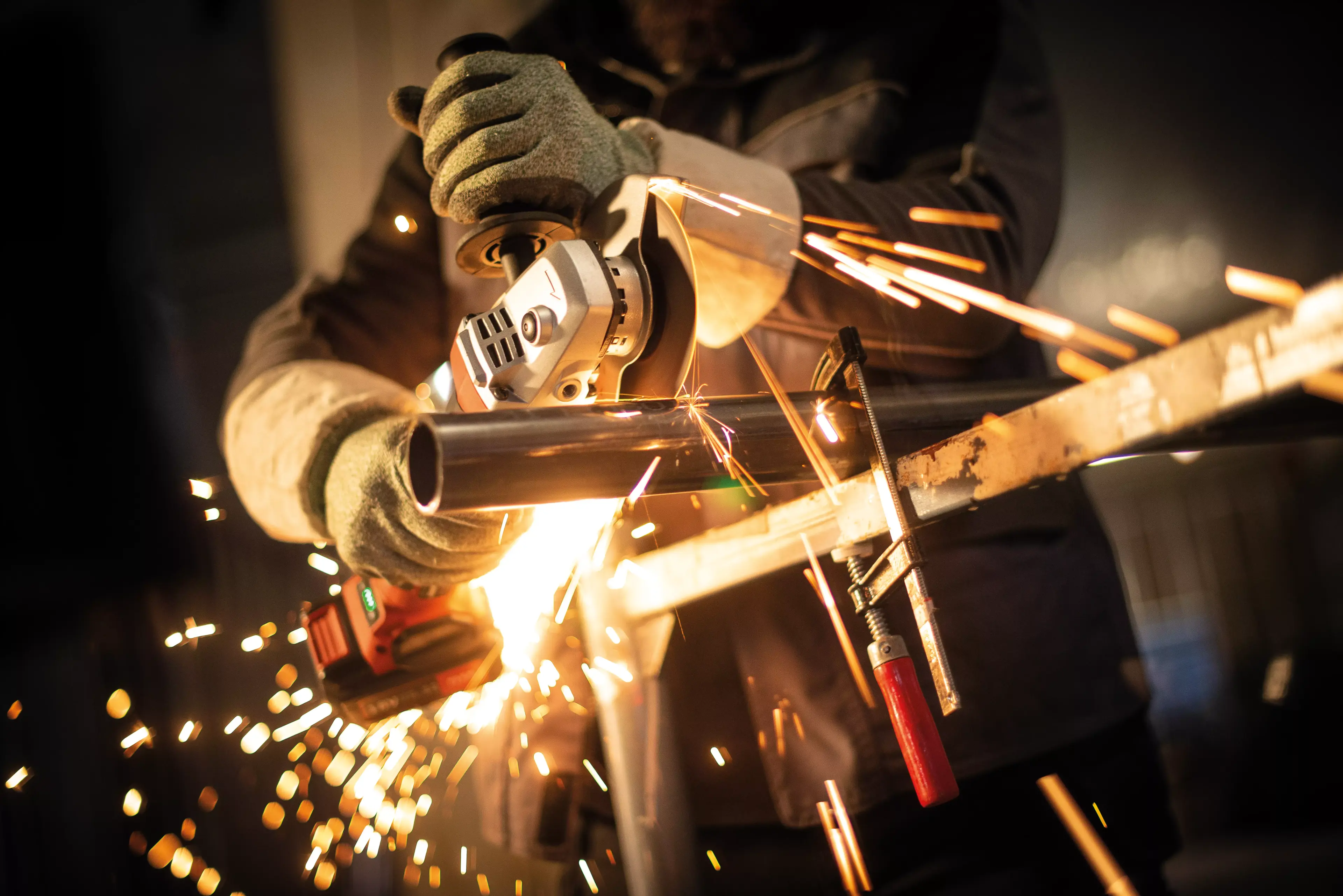 FLEX LBE 125 18.0-EC C, Aku úhlová bruska s variabilními otáčkami a brzdou 18,0 V 125 mm