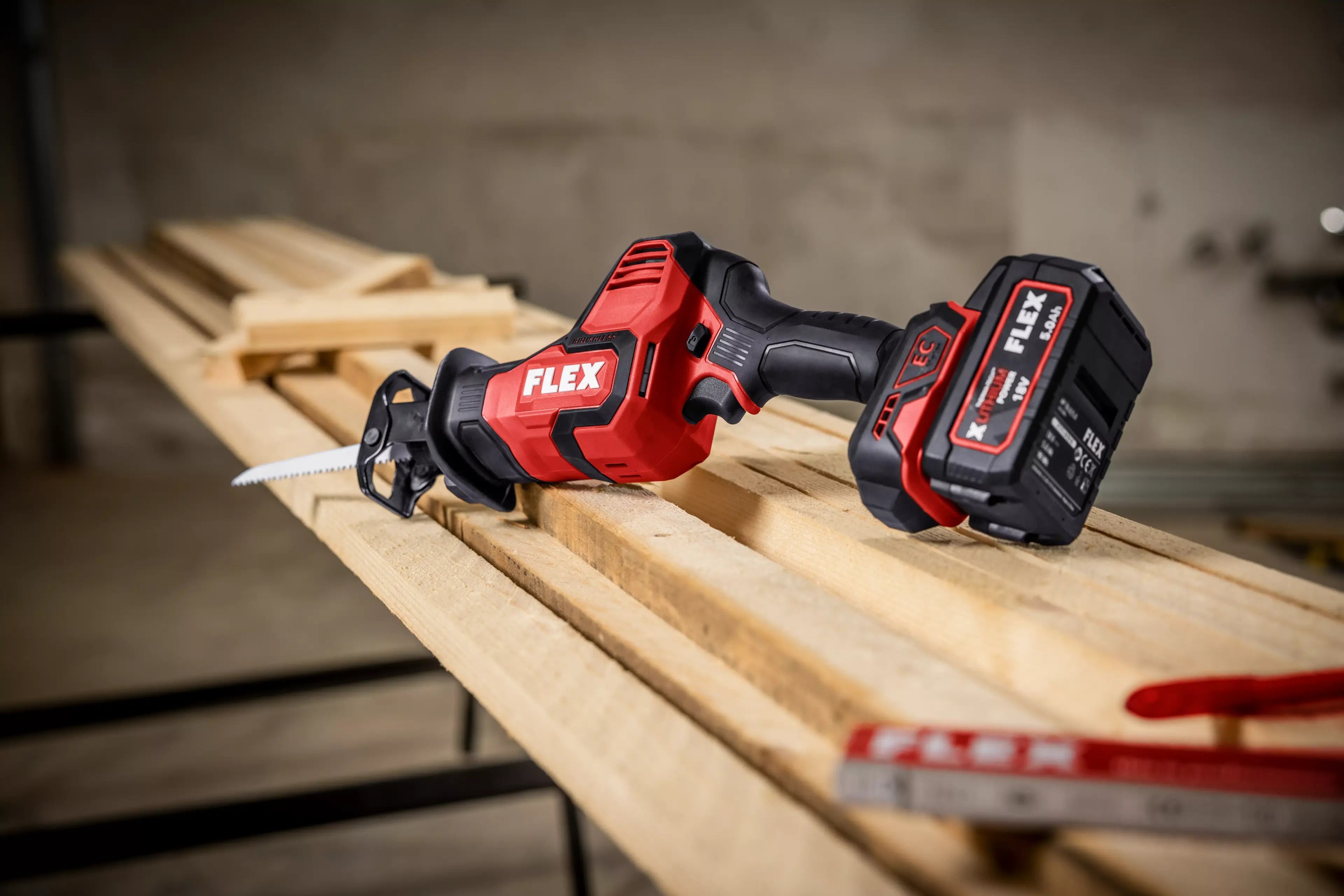 FLEX RS 25 18.0-EC C Výkonná aku šavlová pila ocaska s vysokým zdvihem 18 V