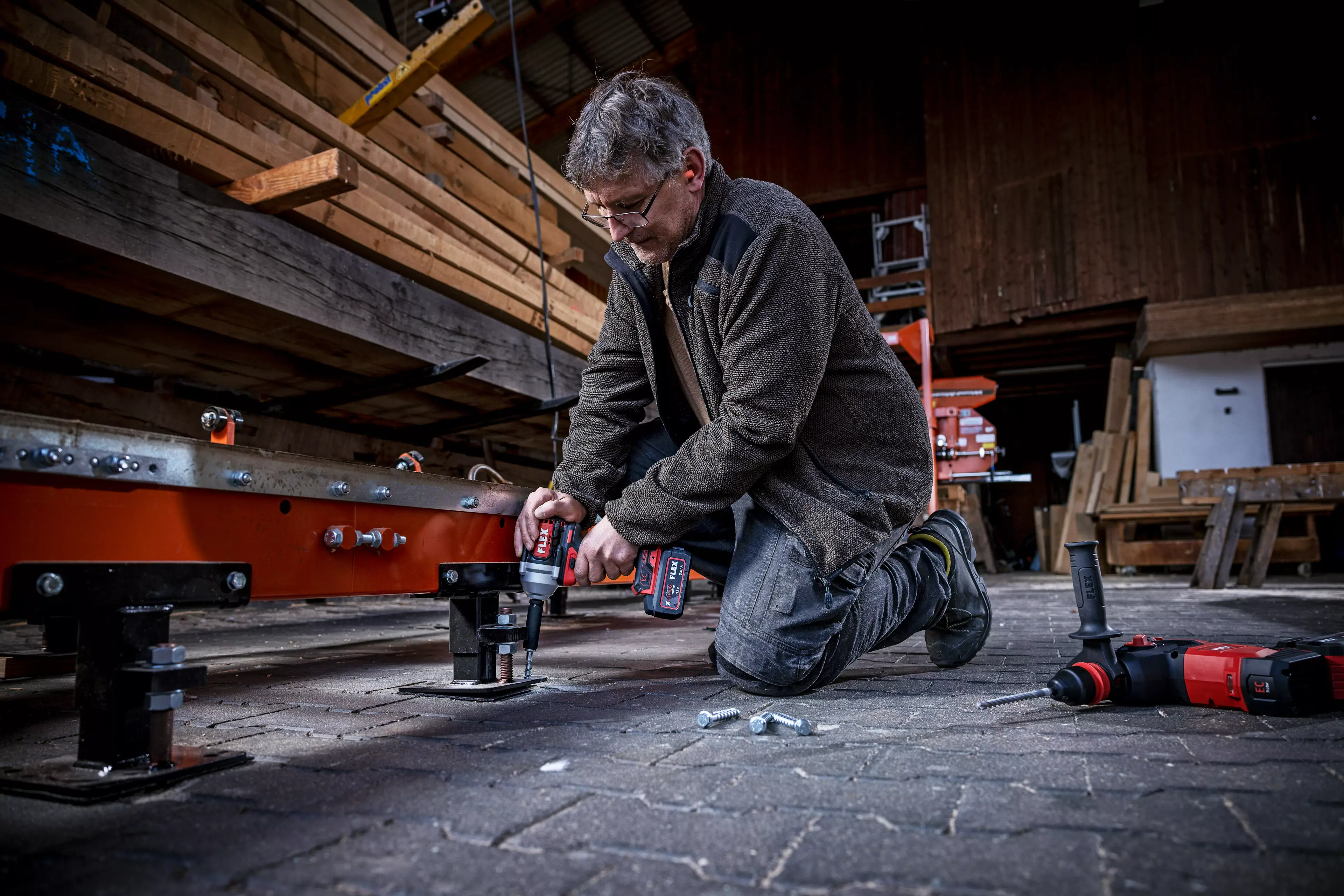 FLEX IW 1/2" 750 18.0-EC C Aku rázový utahovák 18,0 V