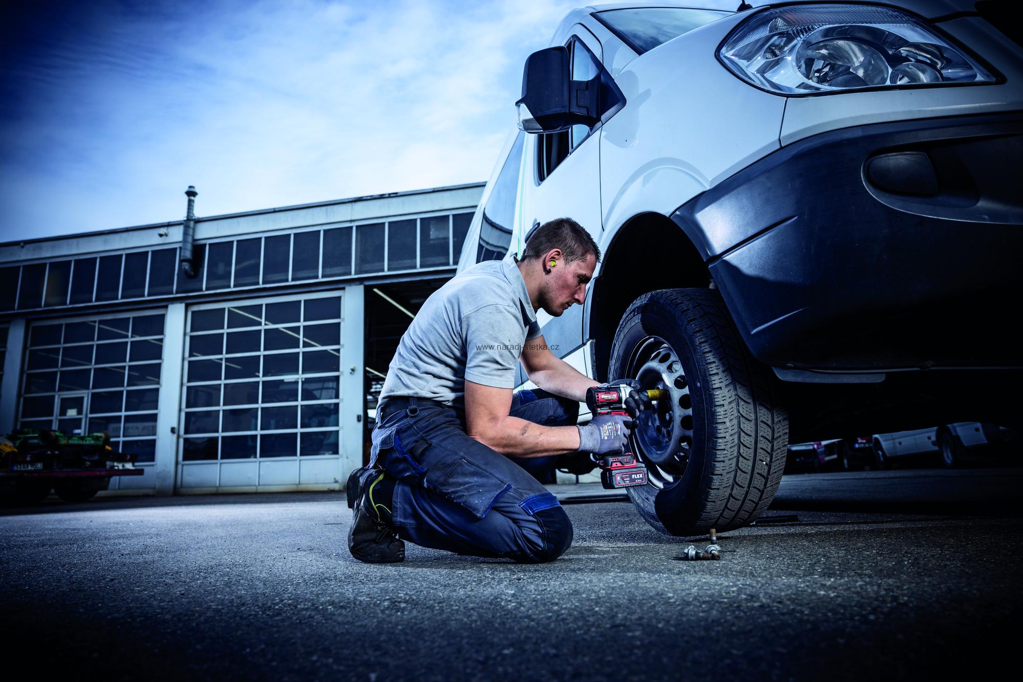 FLEX PACK Akční Sada Nářadí č.03, Aku šroubovák 158Nm + Rázový utahovák 950Nm + úhlová bruska 125mm s regulací