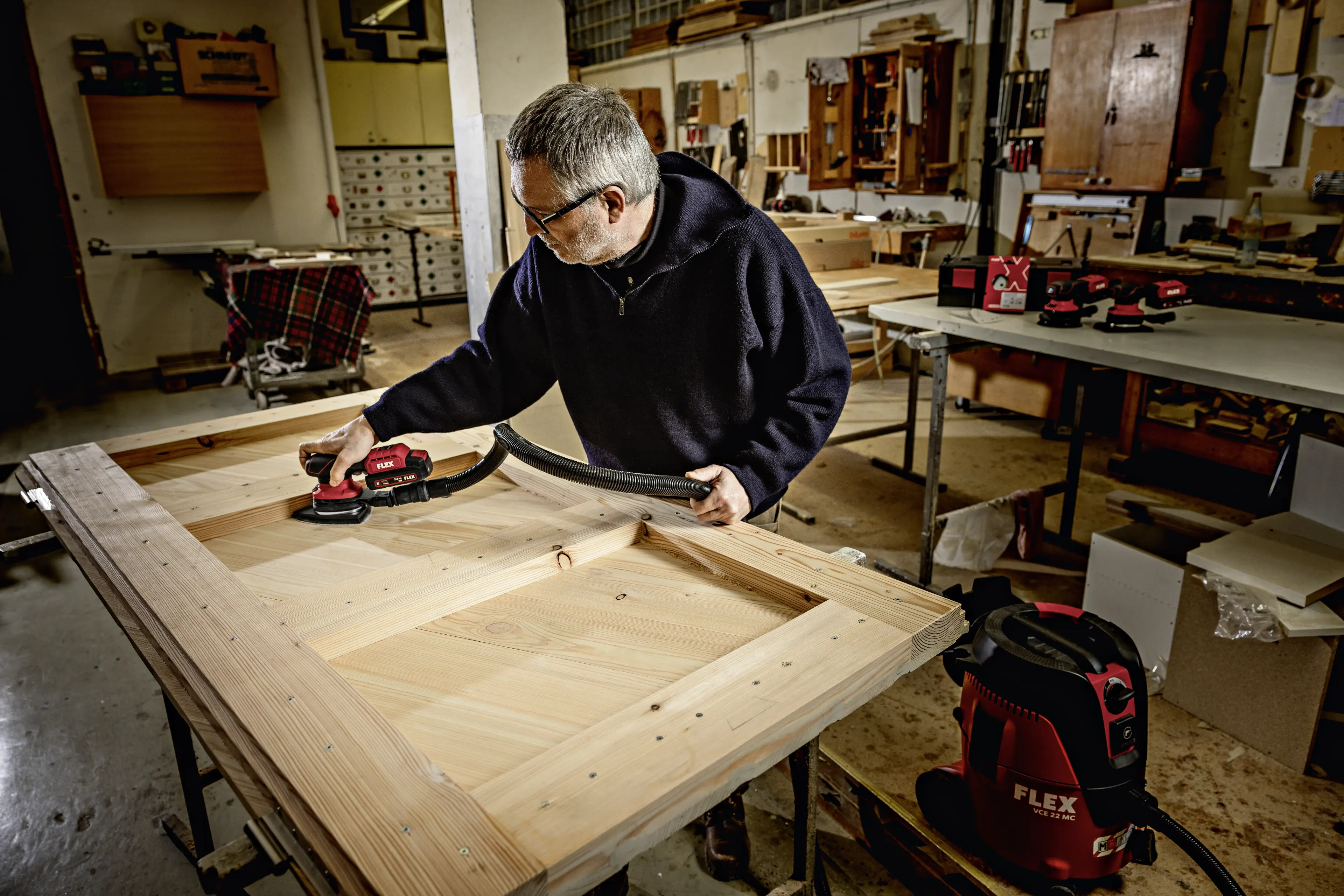 FLEX ODE 2-100 18-EC/2.5 Set, Aku delta bruska s regulací otáček bezuhlíková 18 V