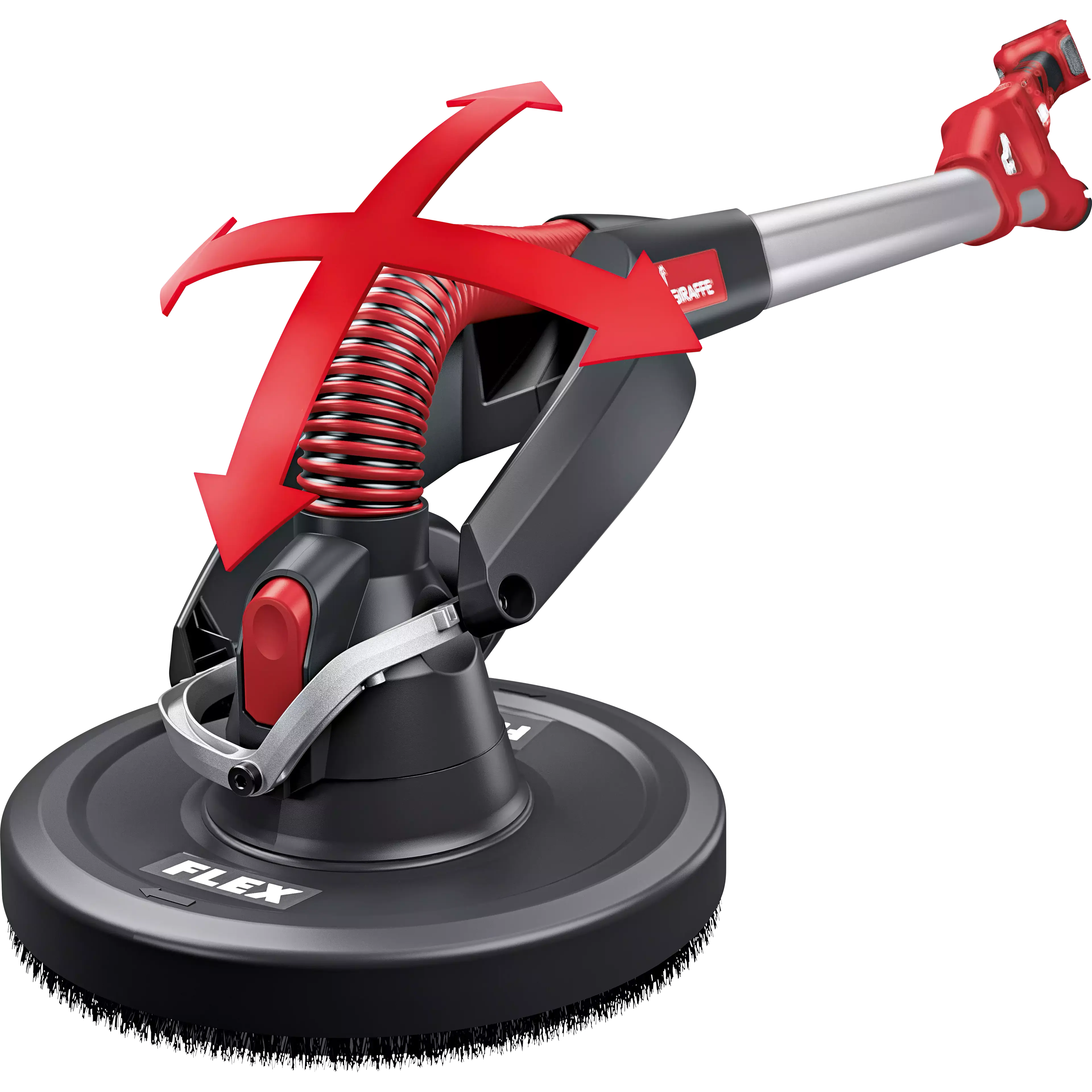 FLEX GE MH 18.0-EC, Aku-bruska na stěny a stropy Giraffe® se systémem výměnných brusných hlav 18,0 V