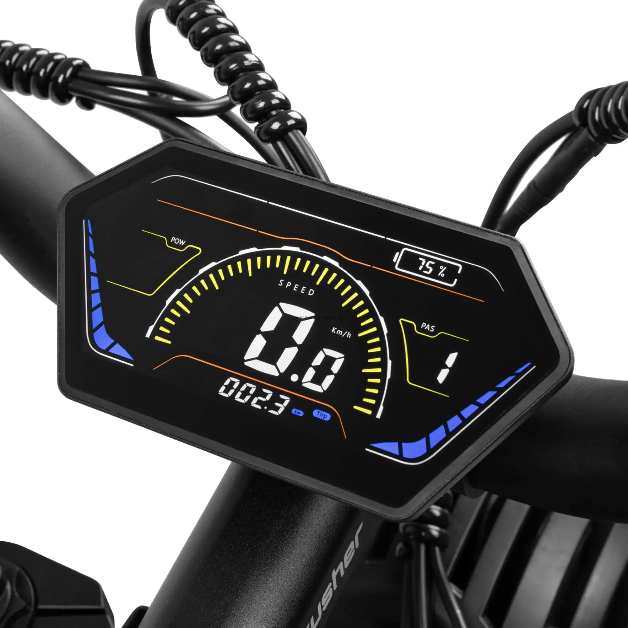 Cyrusher Ranger 2.0 celoodpružené horské elektrokolo Fatbike pro všechny terény černé