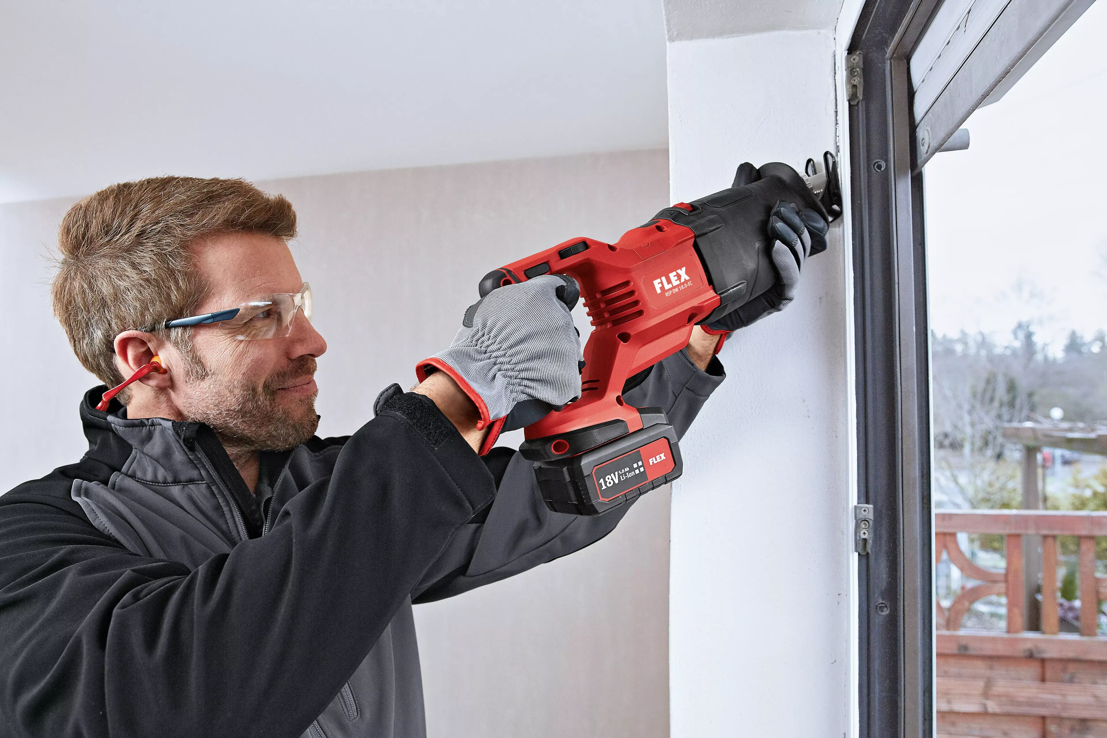 FLEX RSP DW 18.0-EC/5.0 Set, Aku - šavlová pila 18,0 V s orbitálním pohybem