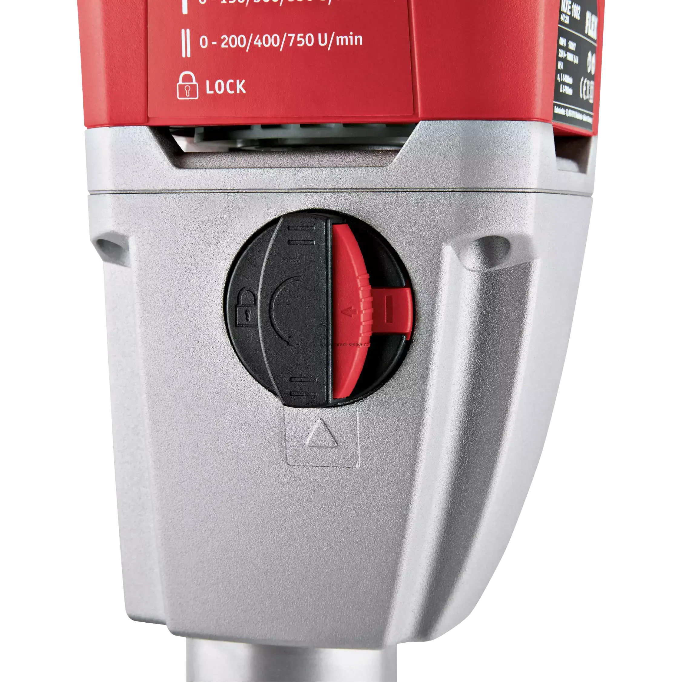 FLEX MXE 1602 + WR2 160, 1600 Wattů 2-rychlostní míchadlo s 3-stupňovým regulátorem otáček