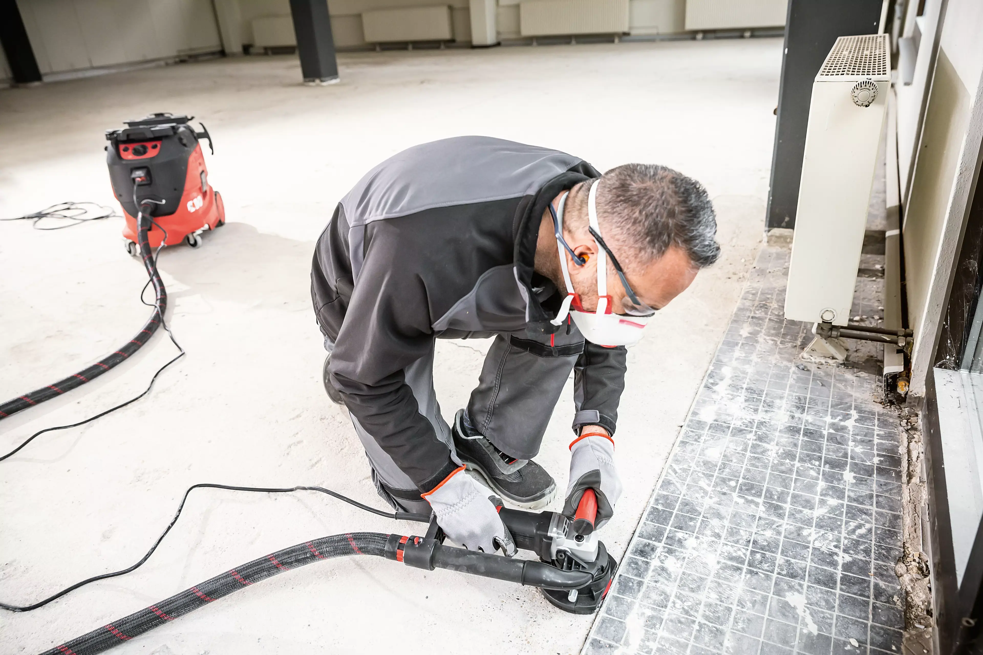 FLEX RE 16-5 115 sada frézovací hlava špice + Turbo-Jet II, RETECFLEX, univerzální stroj pro renovaci a modernizaci