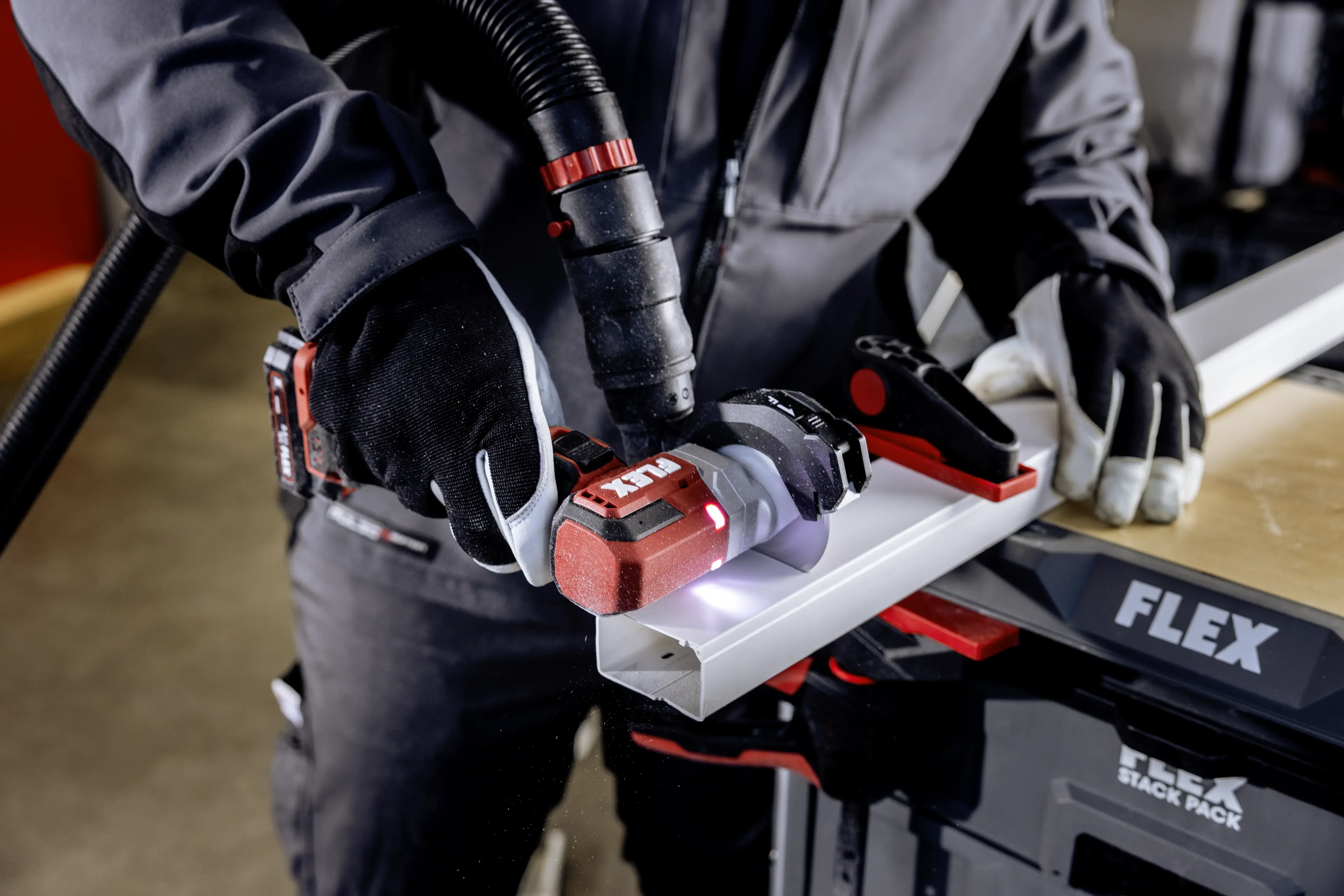 FLEX LBE 76 12-EC C, Aku úhlová minibruska 76 mm, 12 V 