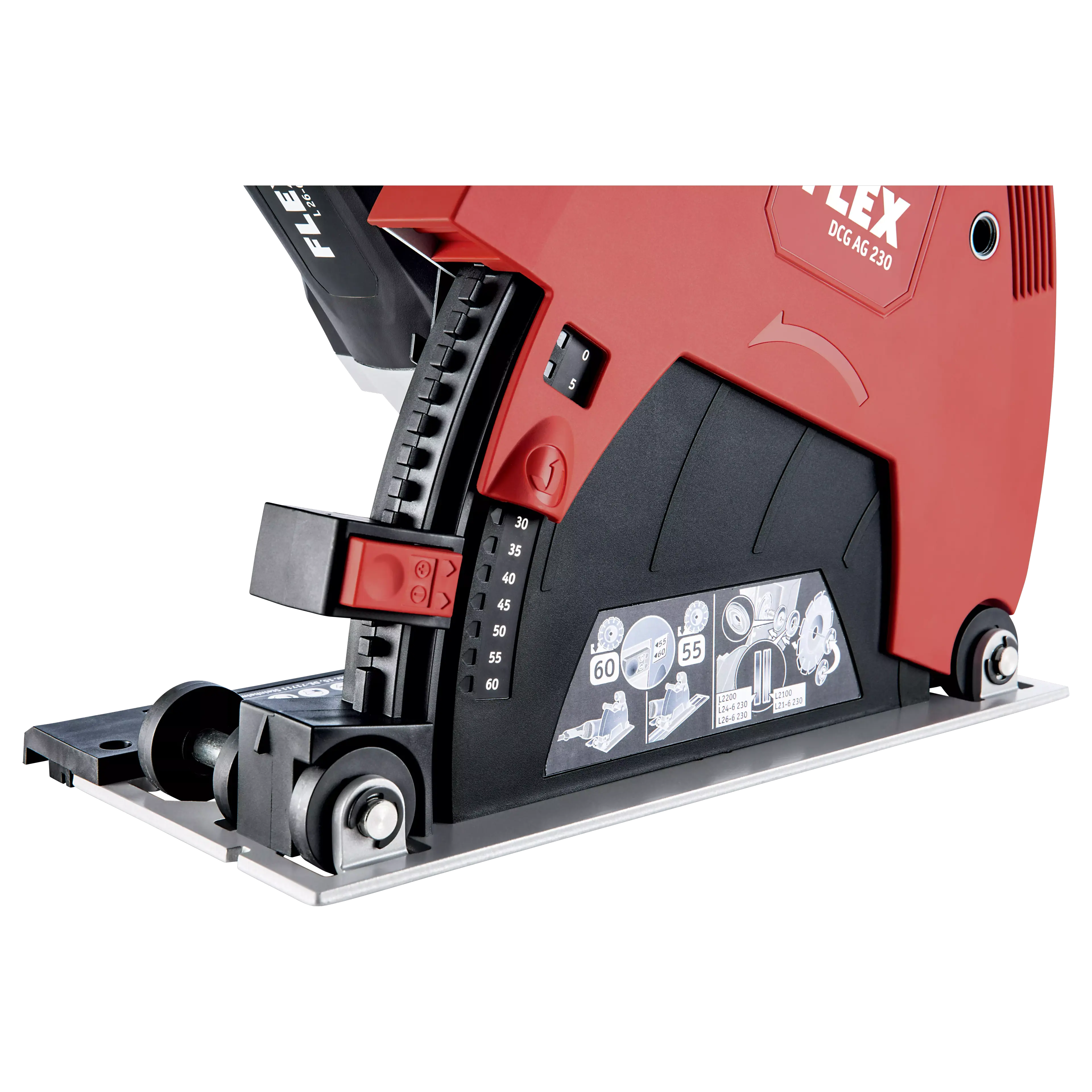 FLEX DCG AG 230, Řezací odsávací kryt pro velké úhlové brusky 230 mm