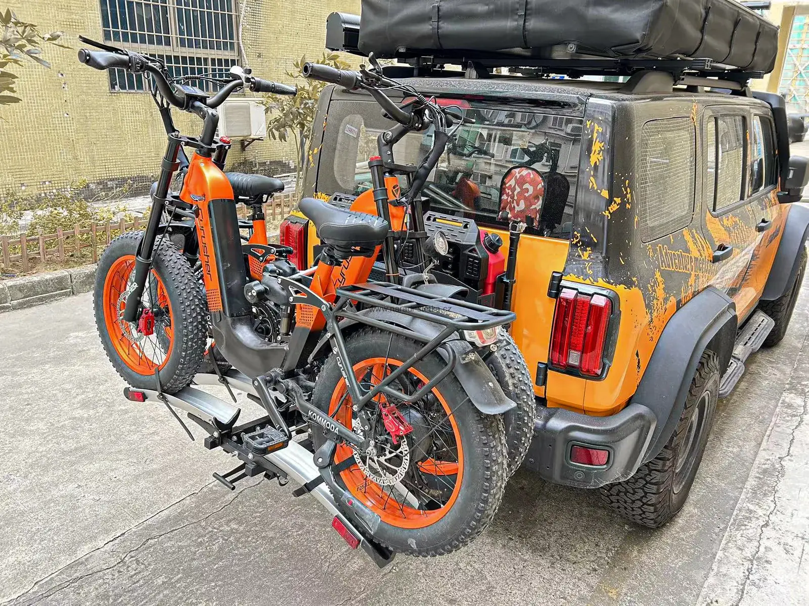 Cyrusher Nosič pro elektrokola Fatbike na auto černý – EU verze