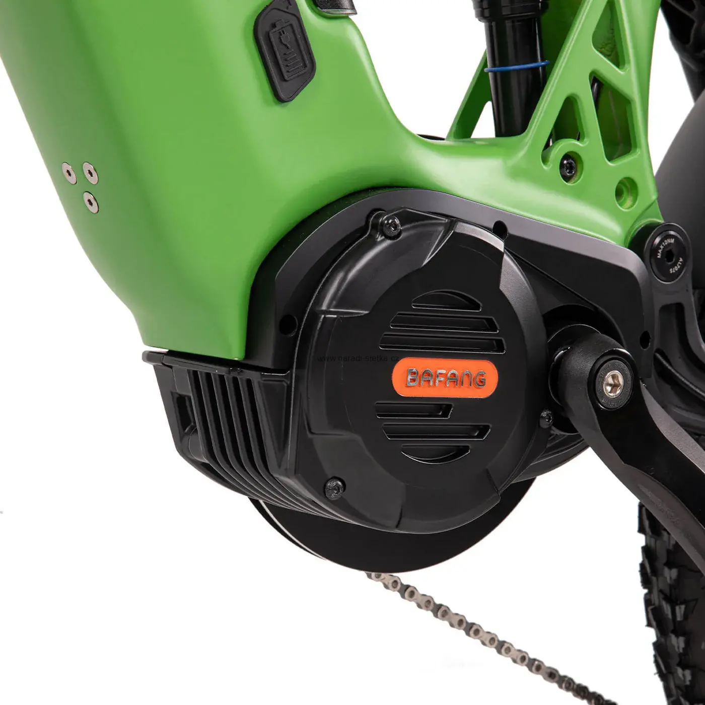 Cyrusher Quest celoodpružené elektrokolo se středovým pohonem a nízkým nástupem zelené