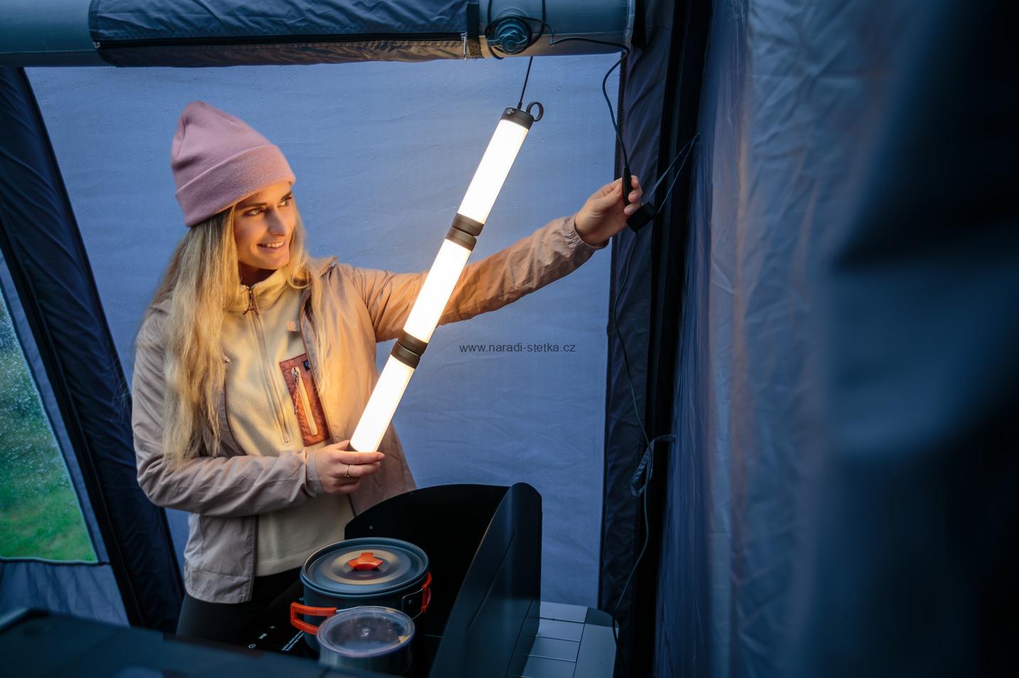 Brennenstuhl LED závěsné světlo VL 500 závěsné a stojací svítidlo, 550 lm, stmívatelné, IP54, úrovně barevné teploty 2700K-6500K, 5m kabel USB C