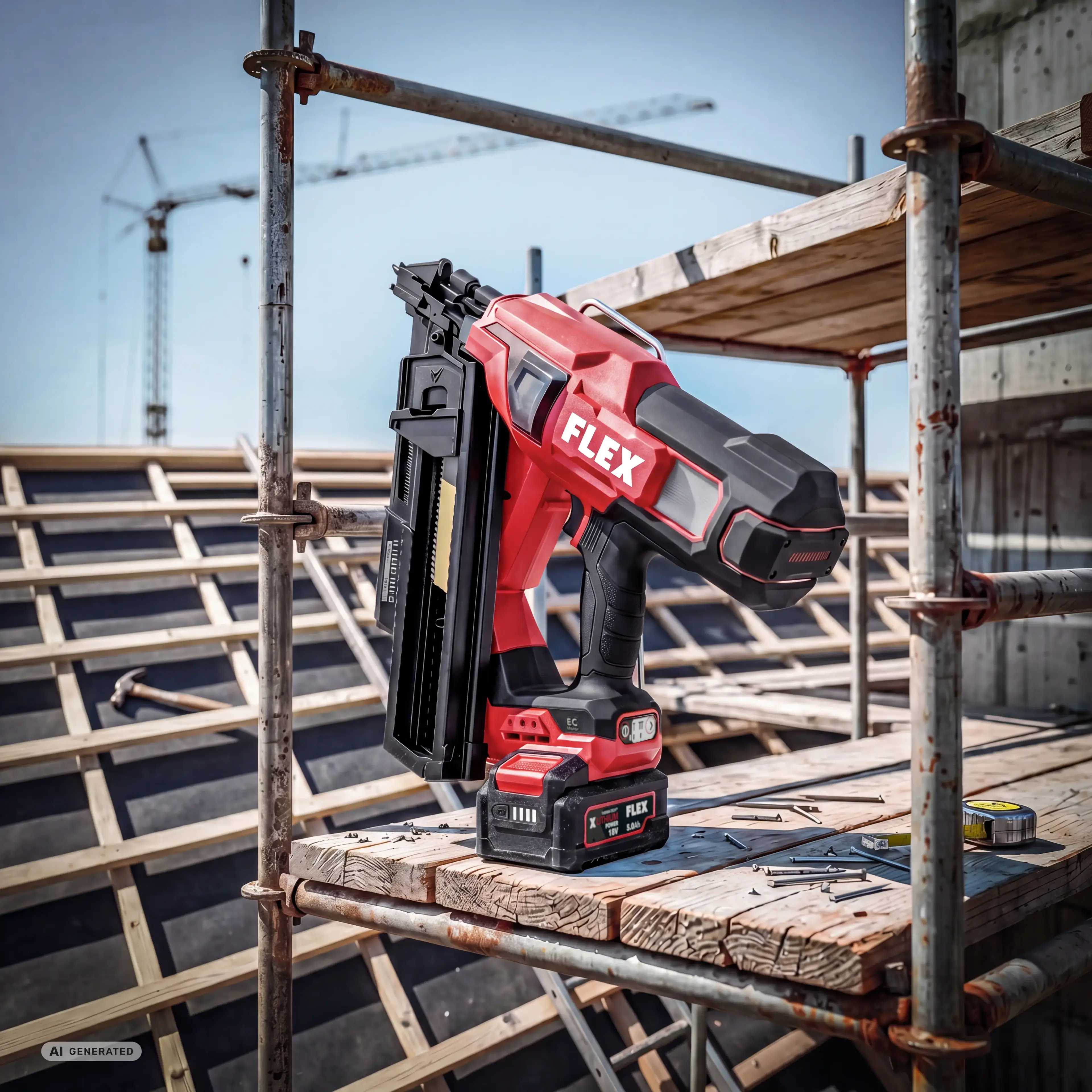 FLEX NF 50-90 18-EC C – aku hřebíkovačka 18 V pro hřebíky 50–90 mm