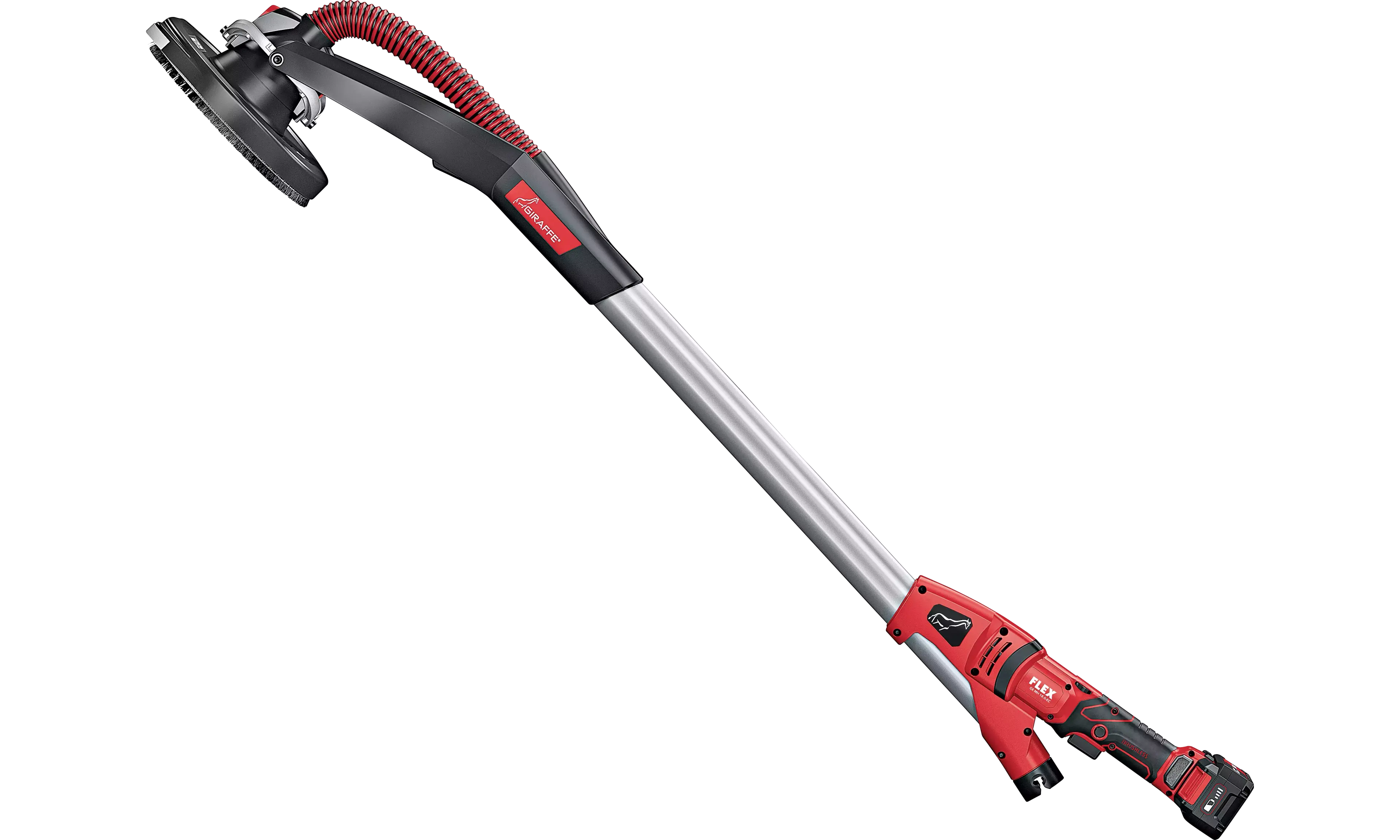 FLEX GE MH 18.0-EC/5.0 Set+MH-X, Aku-bruska na stěny a stropy Giraffe® se systémem výměnných brusných hlav 18,0 V