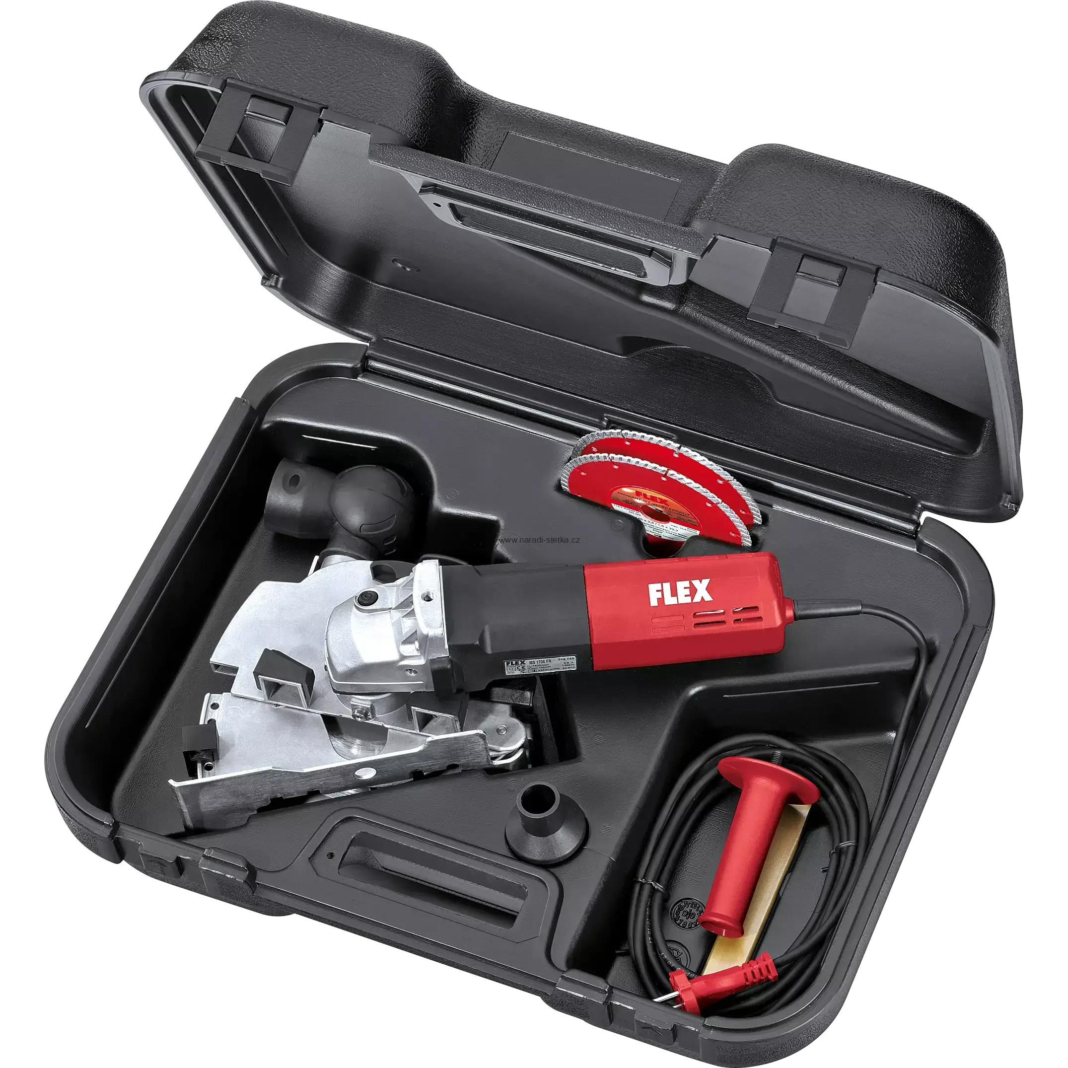 FLEX MS 1706 FR, Drážkovačka na zdivo pro řezání v tahu a tlaku