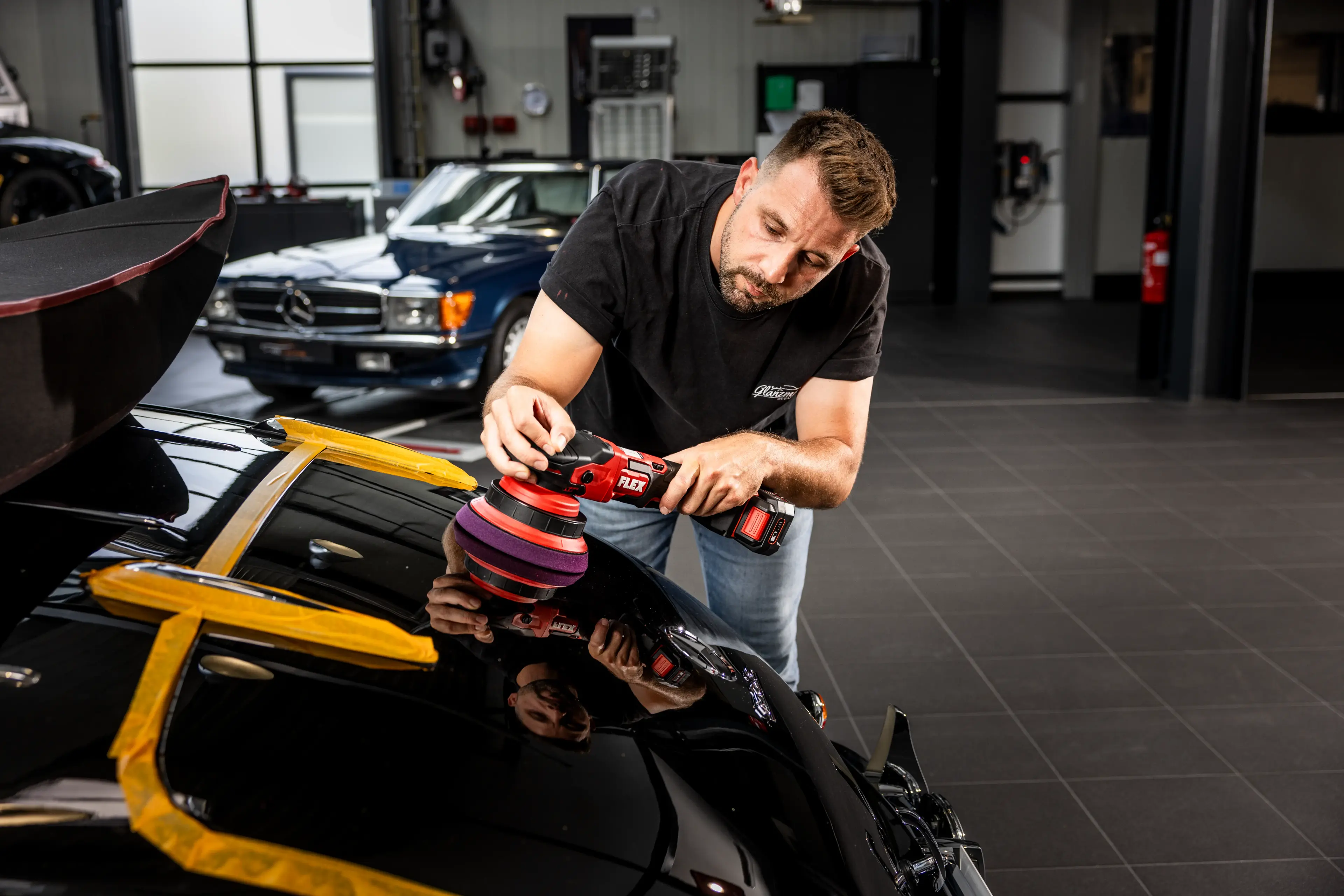 FLEX XCE 2 8 150 18-EC C, Akumulátorová excentrická leštička s permanentní rotací 18 V