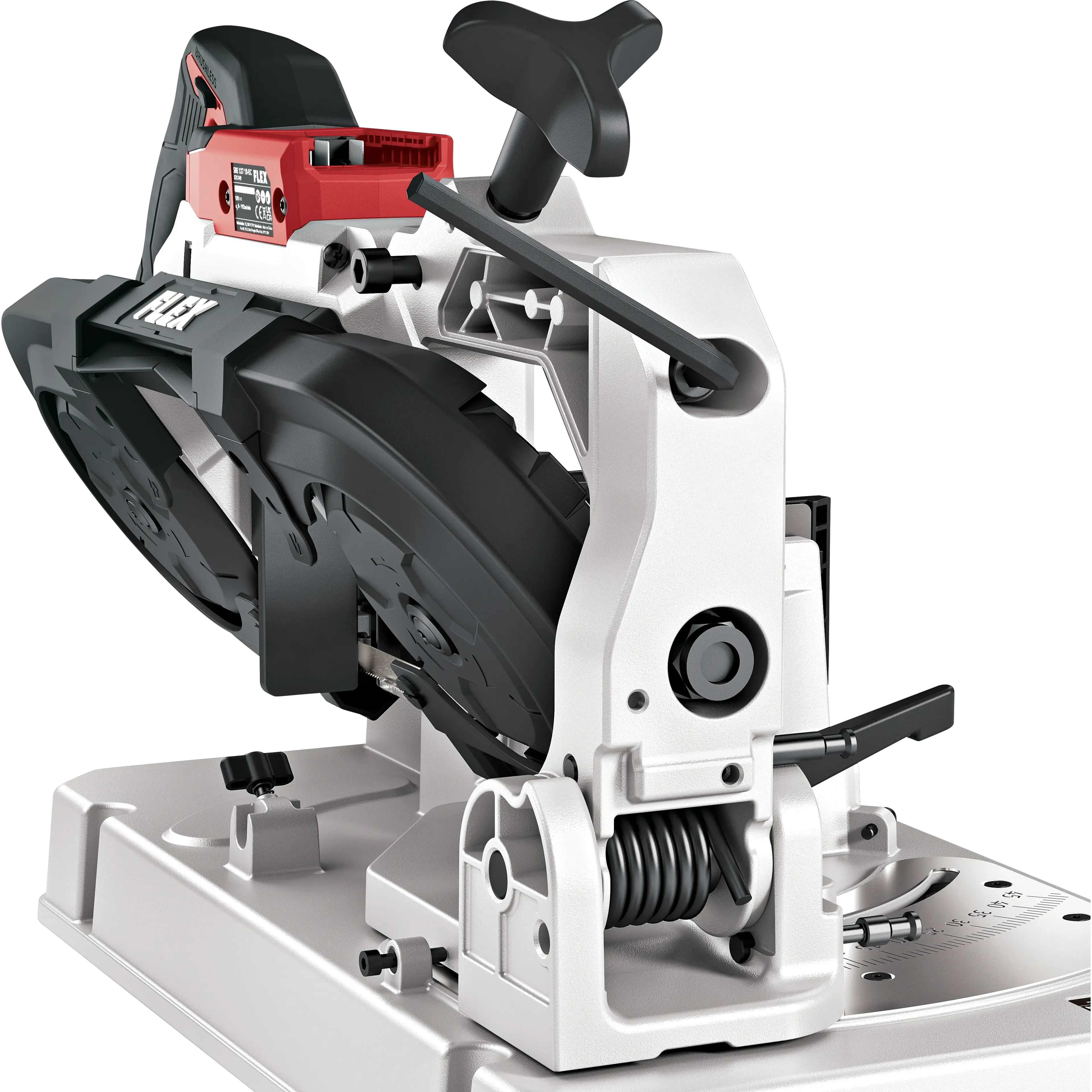 FLEX SBE 127 18-EC a pracovní stůl WB SBE 127 , Akumulátorová pásová pila 18 V