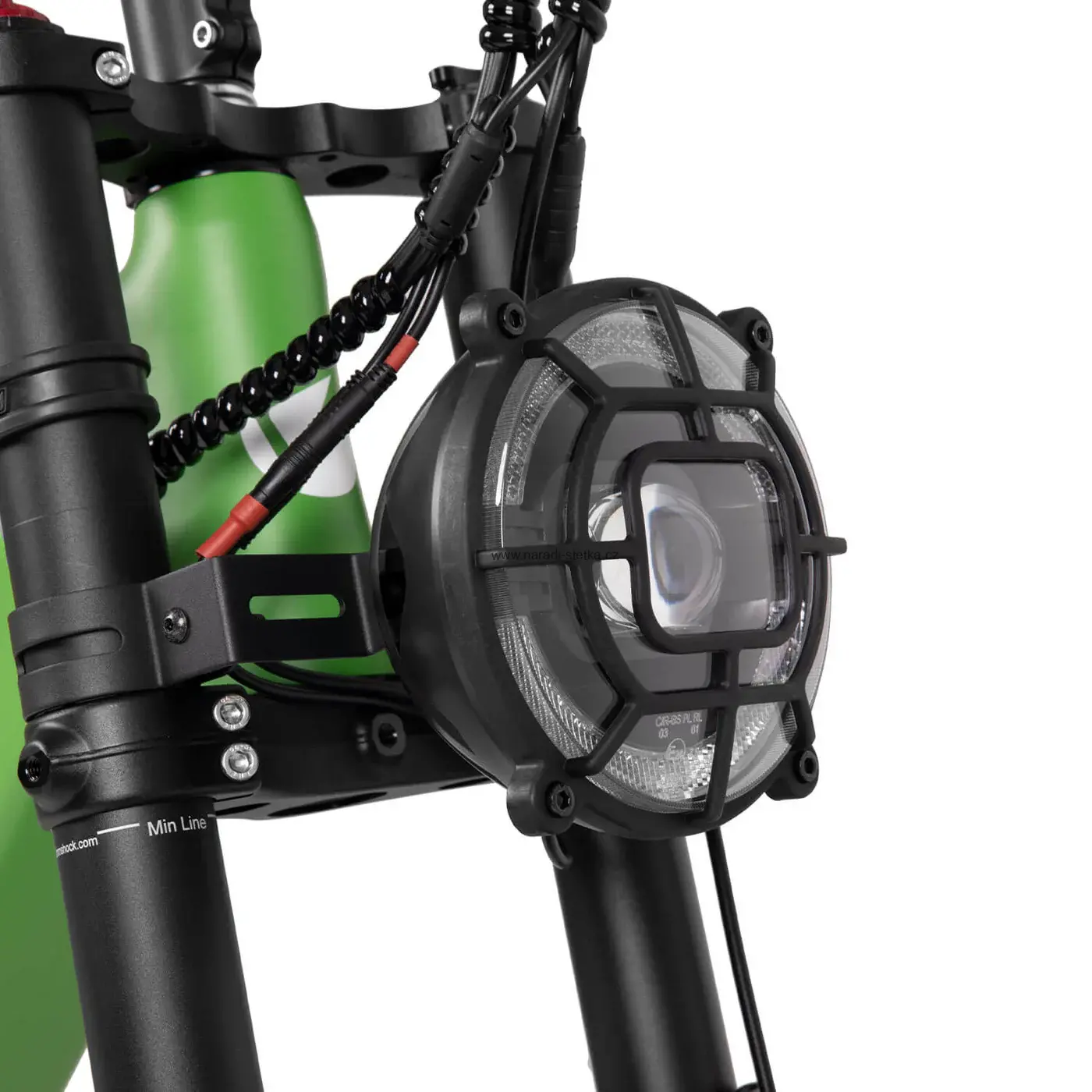 Cyrusher Quest celoodpružené elektrokolo se středovým pohonem a nízkým nástupem zelené